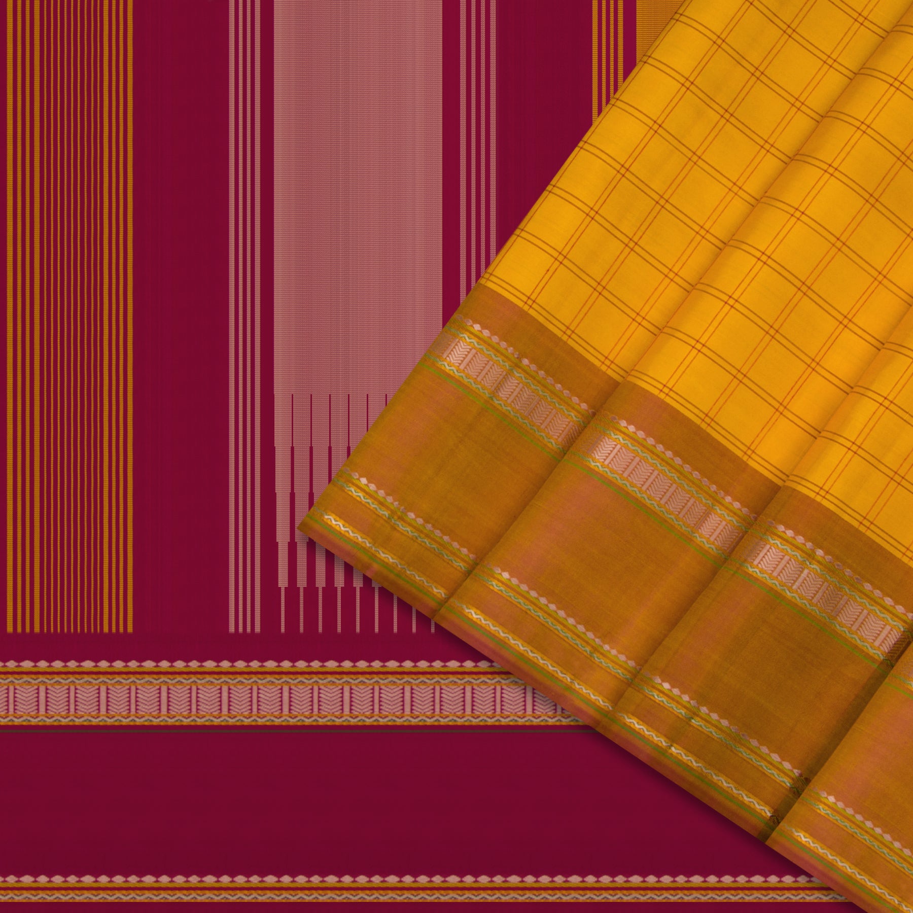 Kanakavalli Kanjivaram Silk Sari 23-430-HS001-09042 - Cover View