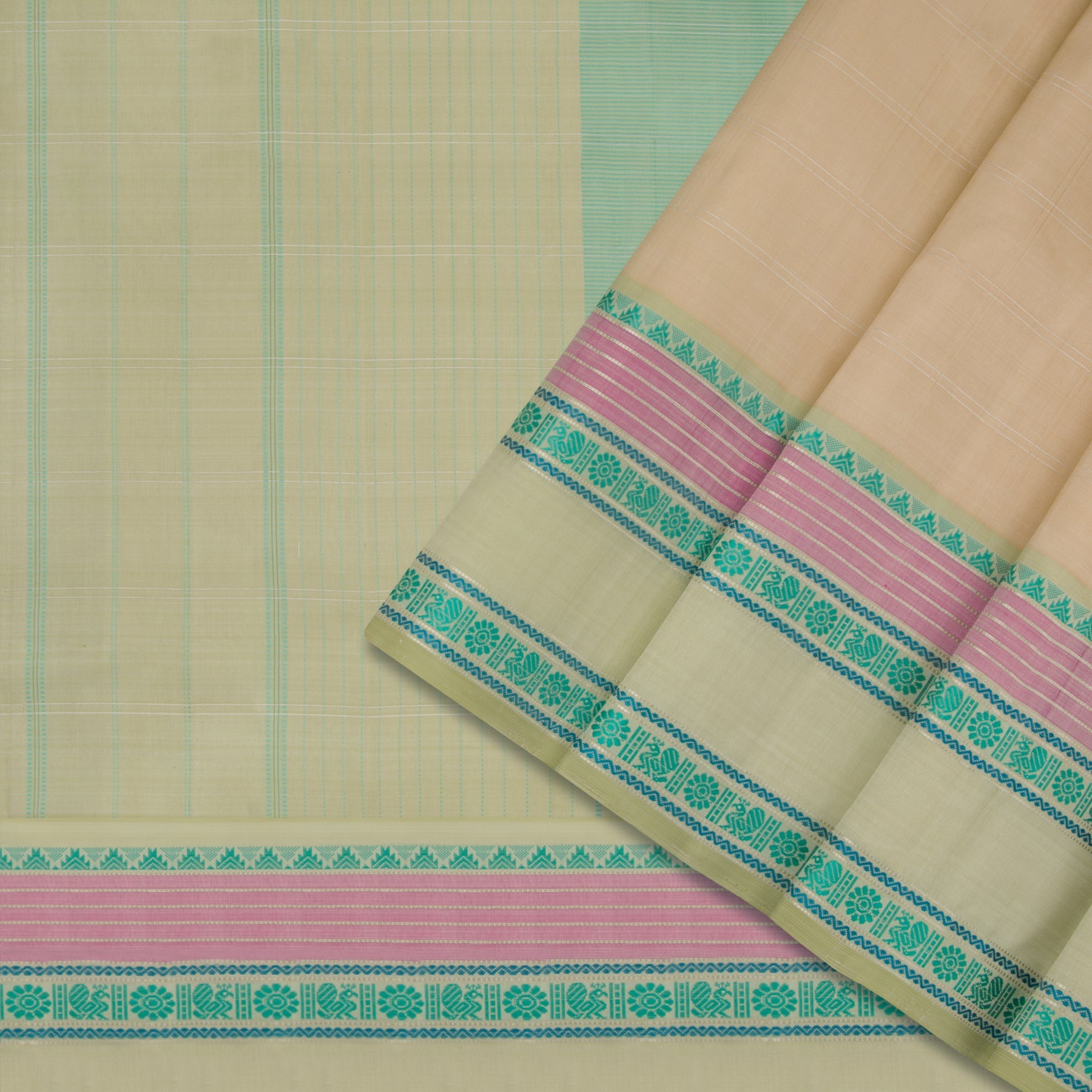 Kanakavalli Kanjivaram Silk Sari 23-520-HS001-01284 - Cover View