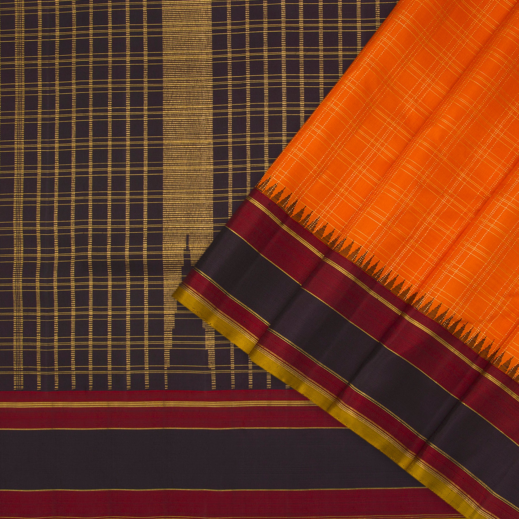 Kanakavalli Kanjivaram Silk Sari 23-520-HS001-13117 - Cover View