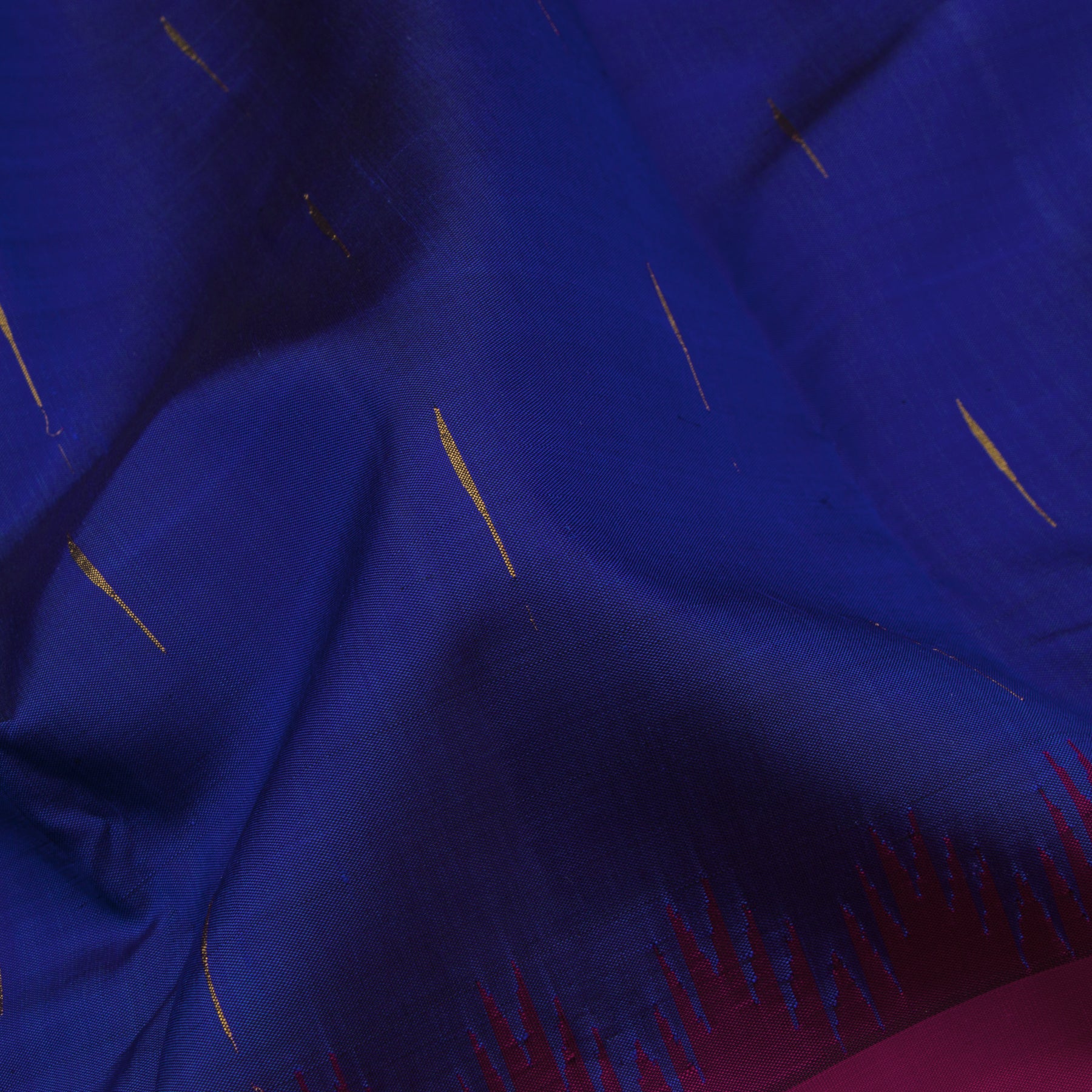 Kanakavalli Kanjivaram Silk Sari 23-560-HS001-02696 - Fabric View