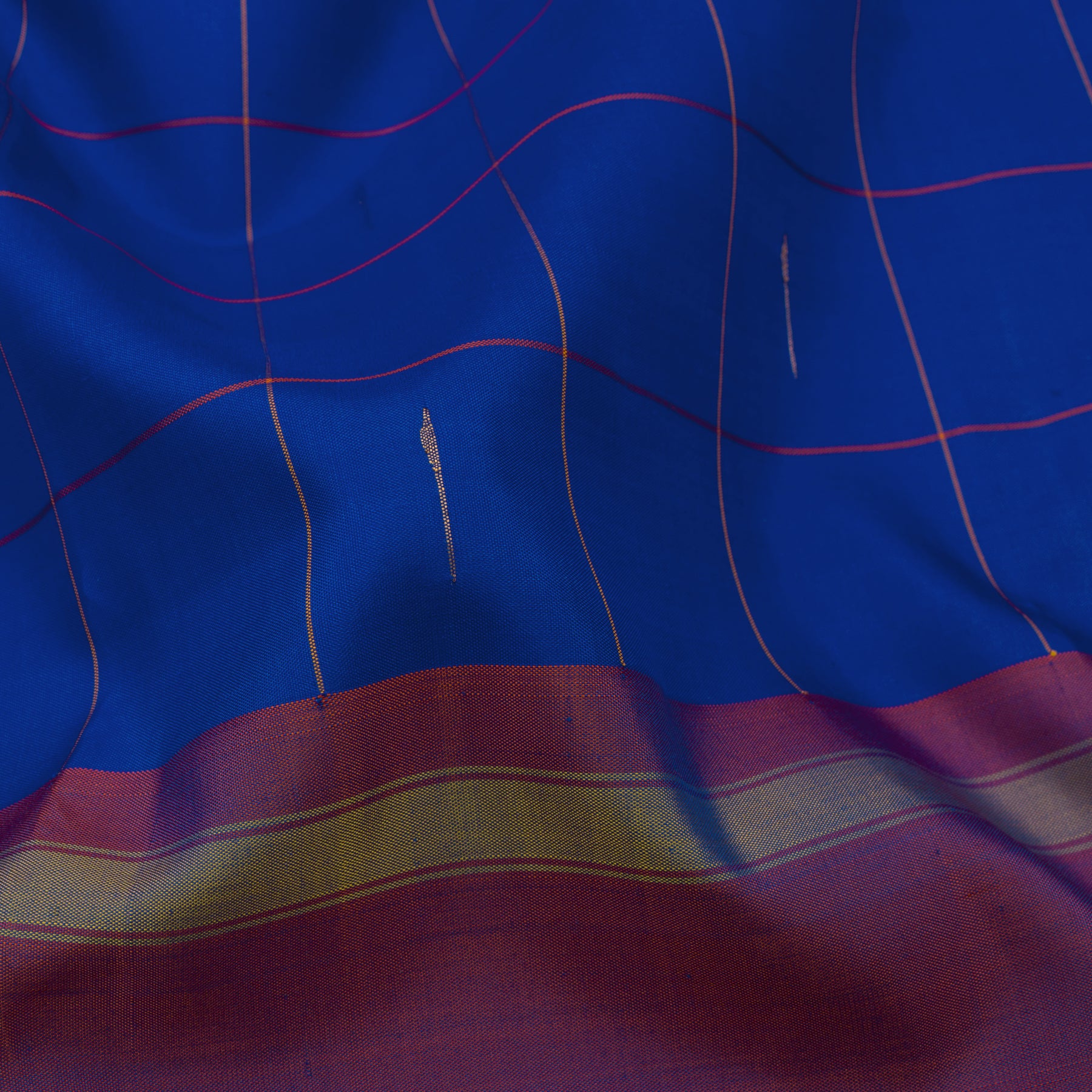 Kanakavalli Kanjivaram Silk Sari 23-560-HS001-03280 - Fabric View
