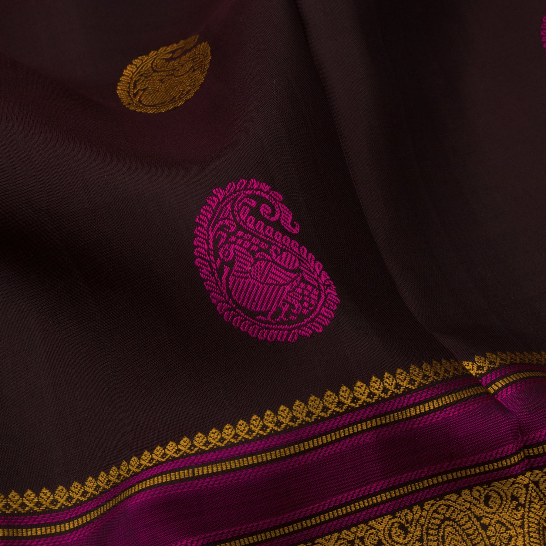 Kanakavalli Kanjivaram Silk Sari 23-560-HS001-03303 - Fabric View