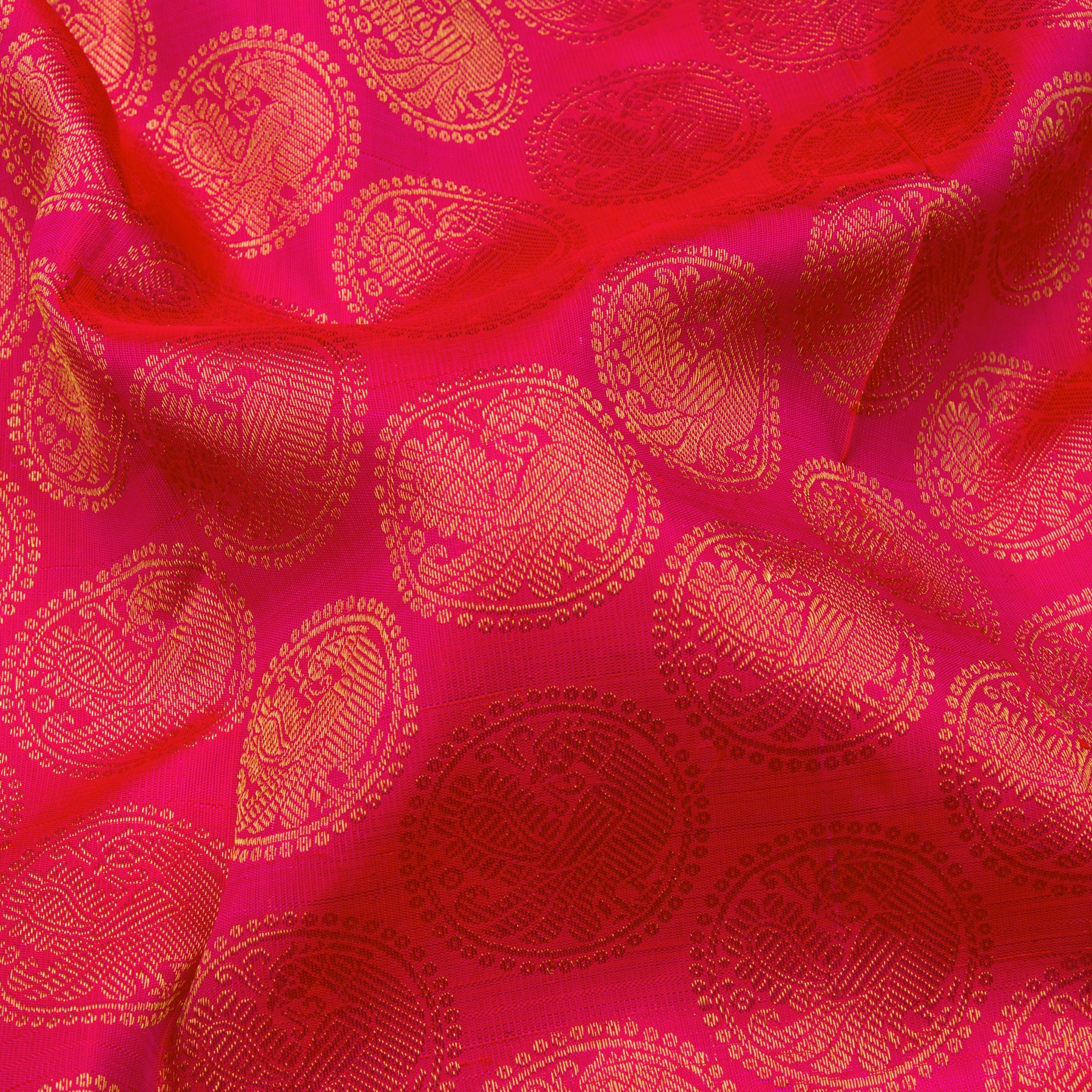 Kanakavalli Kanjivaram Silk Sari 21-586-HS001-03895 - Fabric View