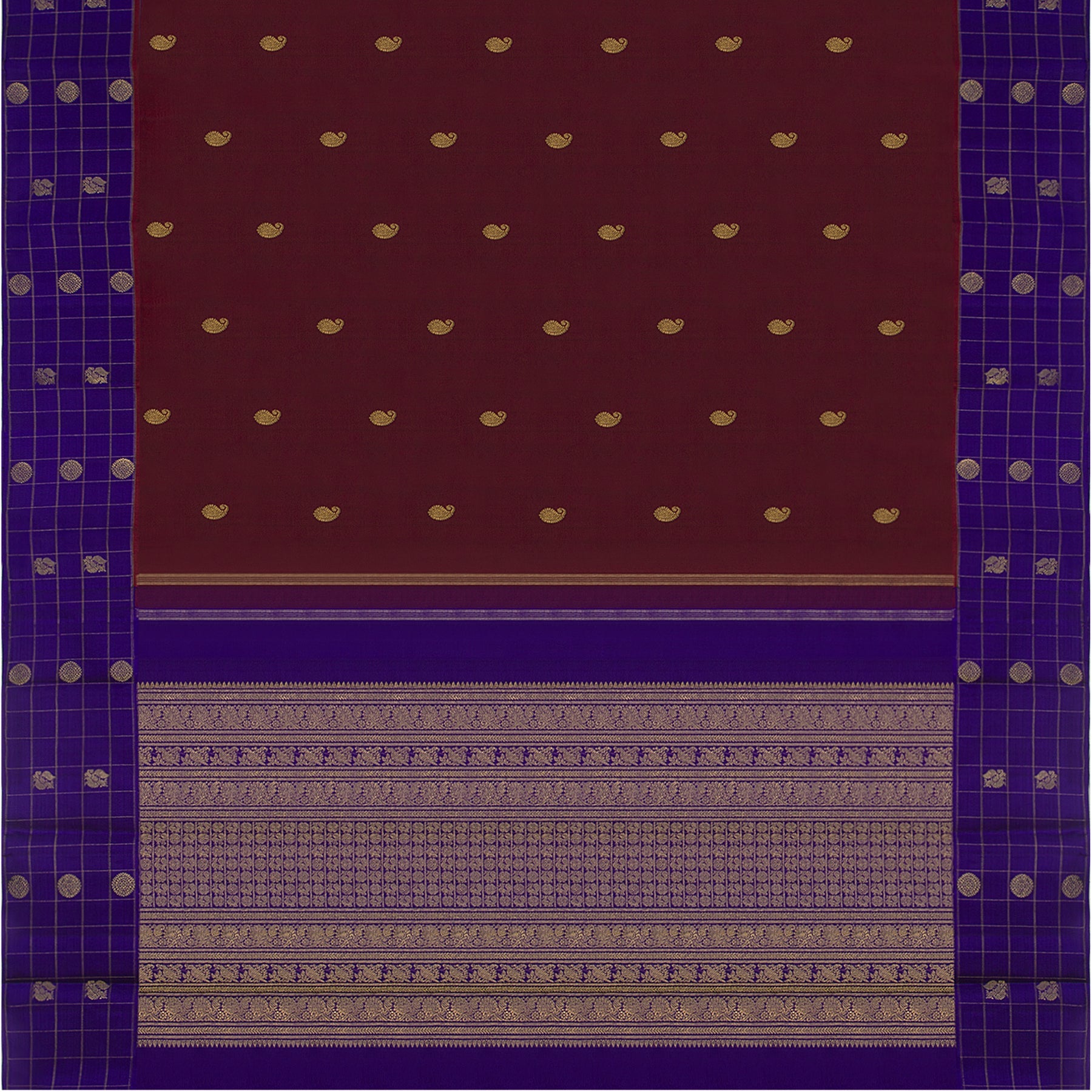 Kanakavalli Kanjivaram Silk Sari 23-595-HS001-00385 - Full View