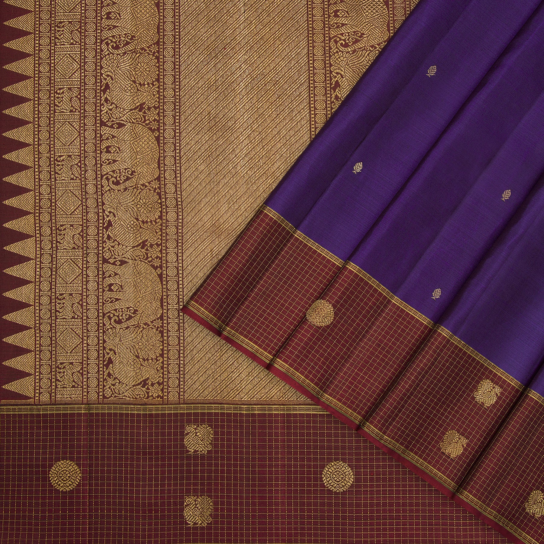 Kanakavalli Kanjivaram Silk Sari 23-595-HS001-00386 - Cover View