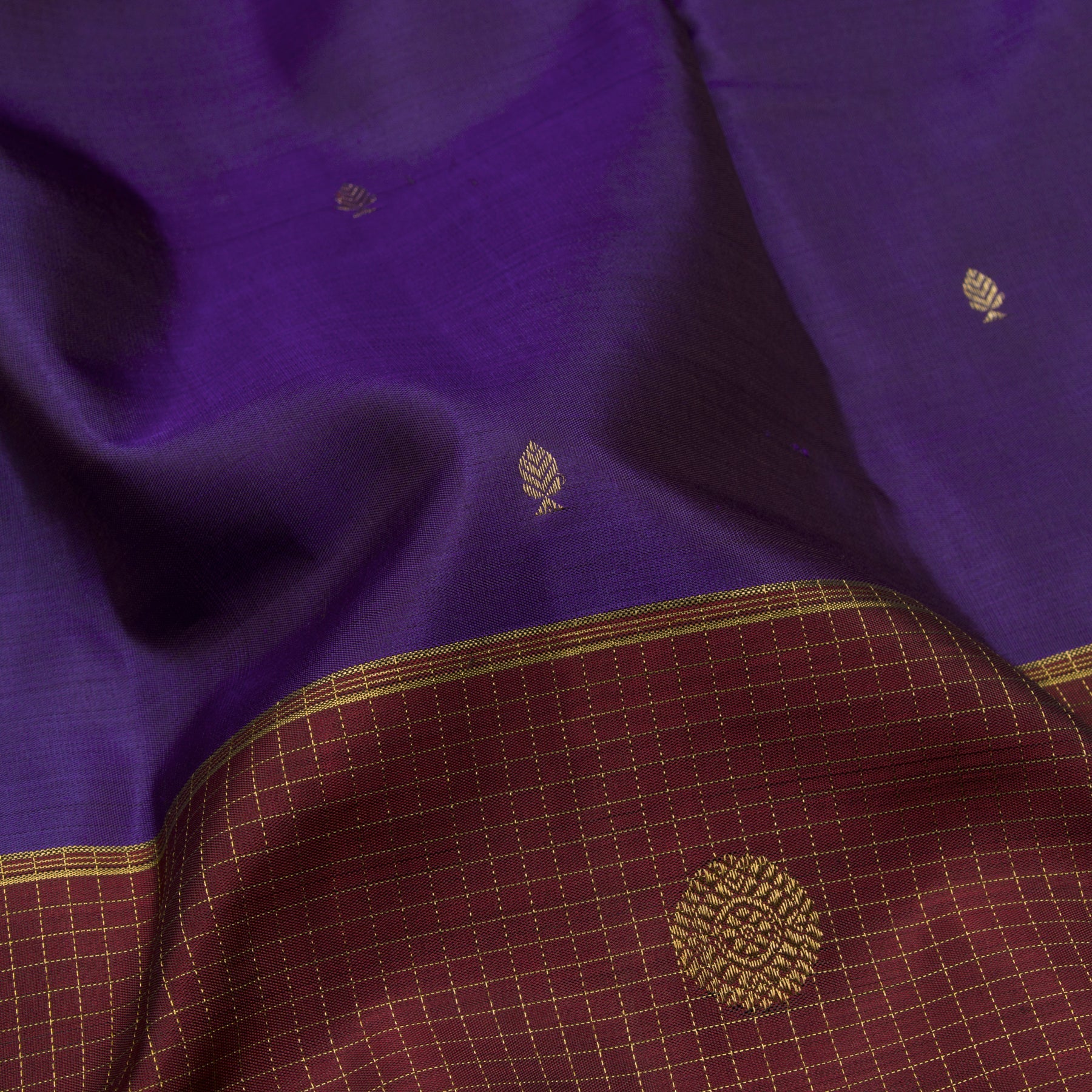 Kanakavalli Kanjivaram Silk Sari 23-595-HS001-00386 - Fabric View