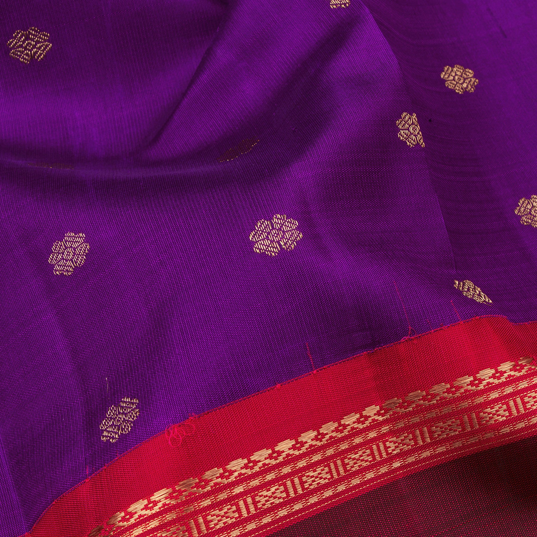Kanakavalli Kanjivaram Silk Sari 23-595-HS001-00417 - Fabric View