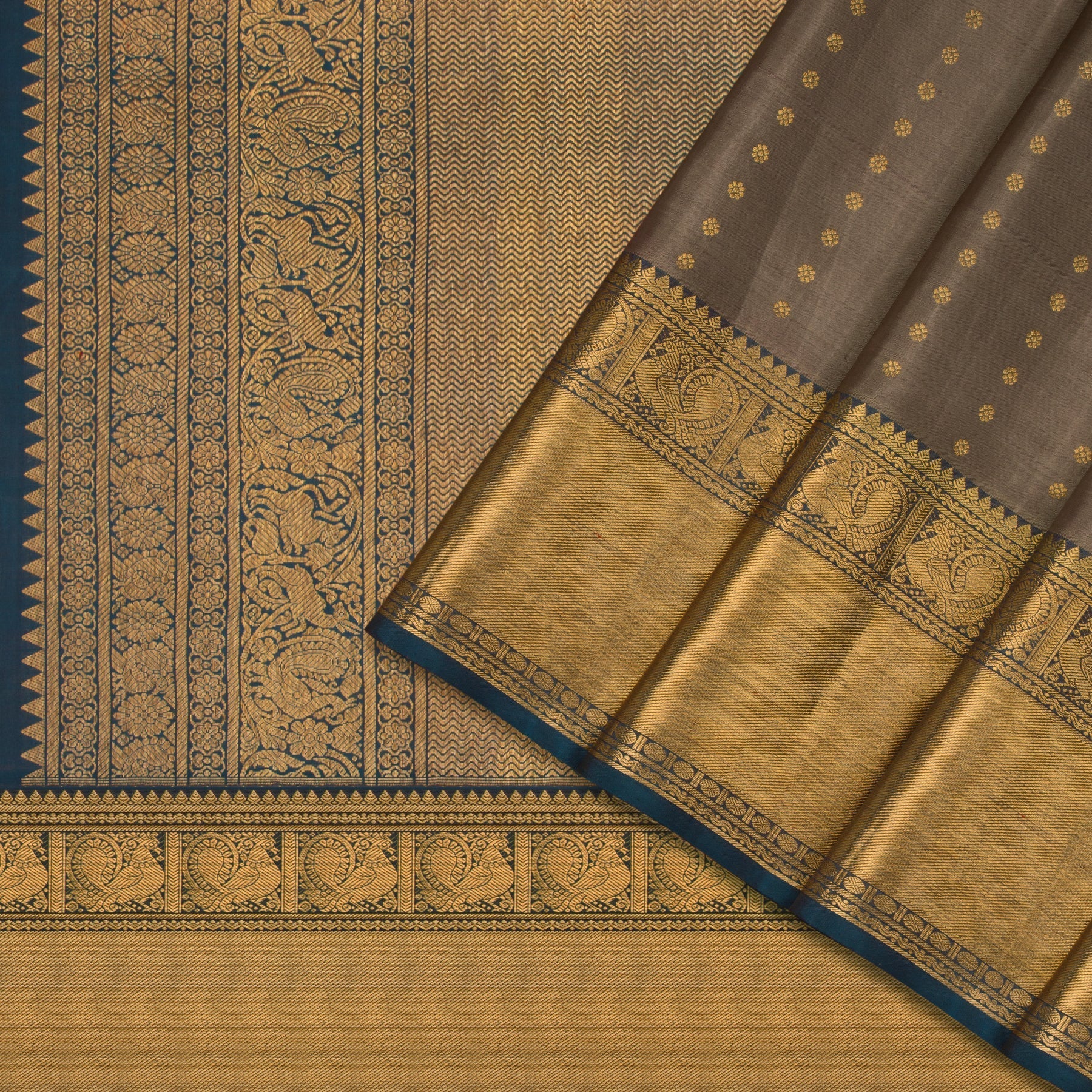 Kanakavalli Kanjivaram Silk Sari 23-595-HS001-00440 - Cover View