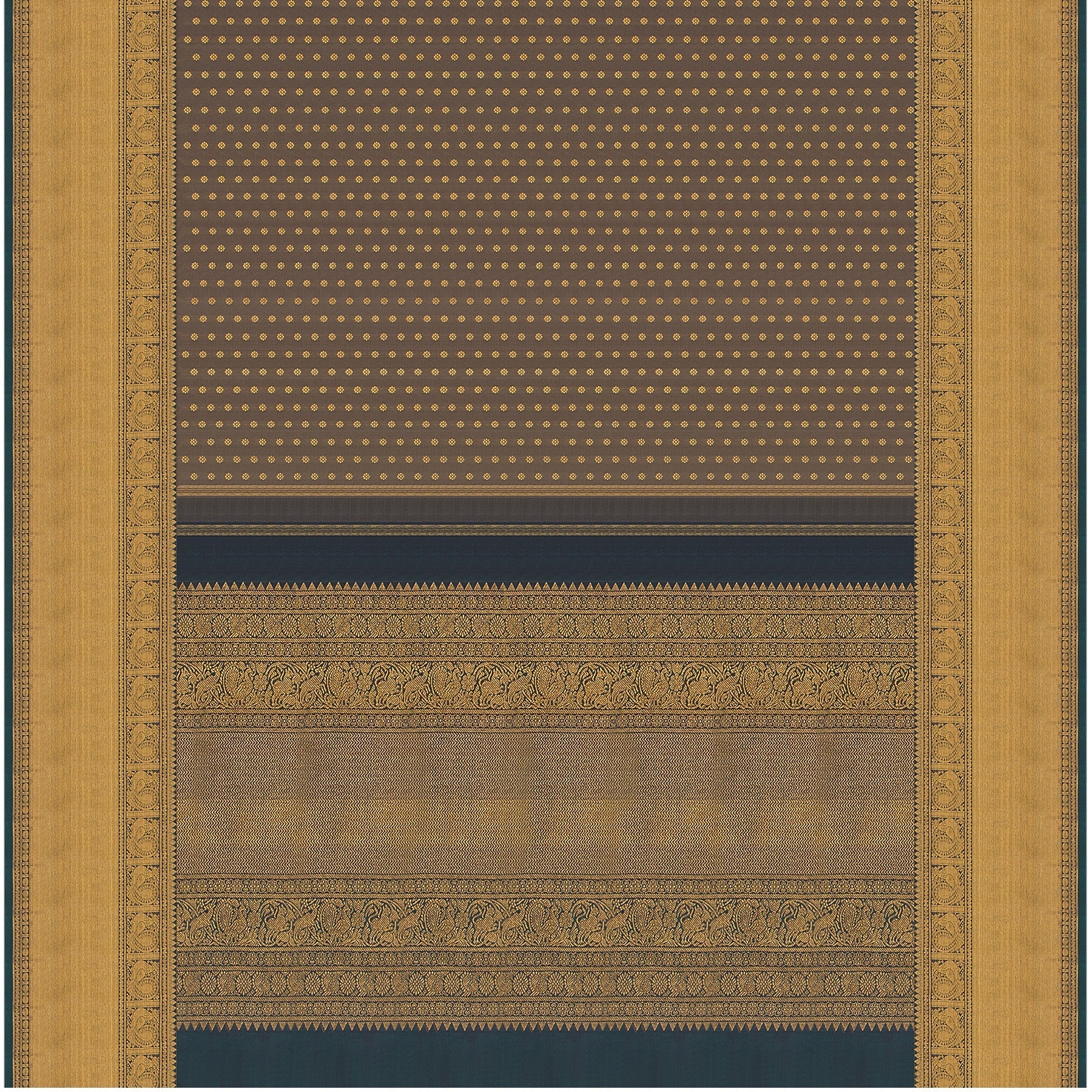 Kanakavalli Kanjivaram Silk Sari 23-595-HS001-00440 - Full View