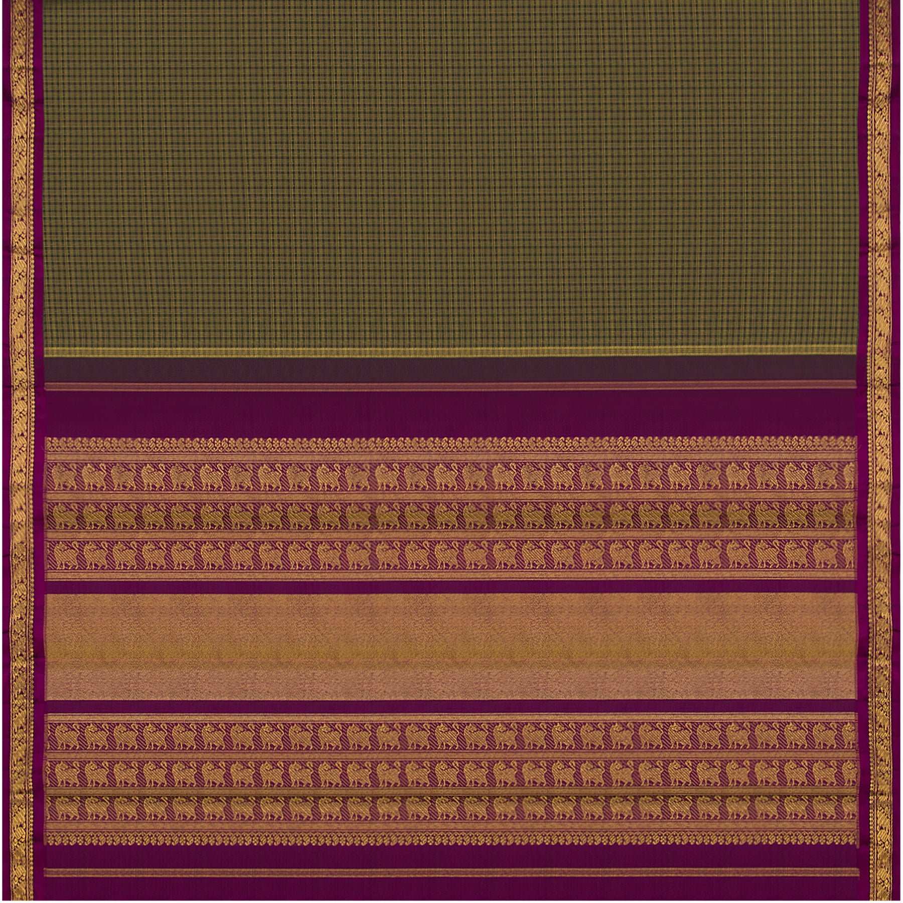 Kanakavalli Kanjivaram Silk Sari 23-595-HS001-00455 - Full View