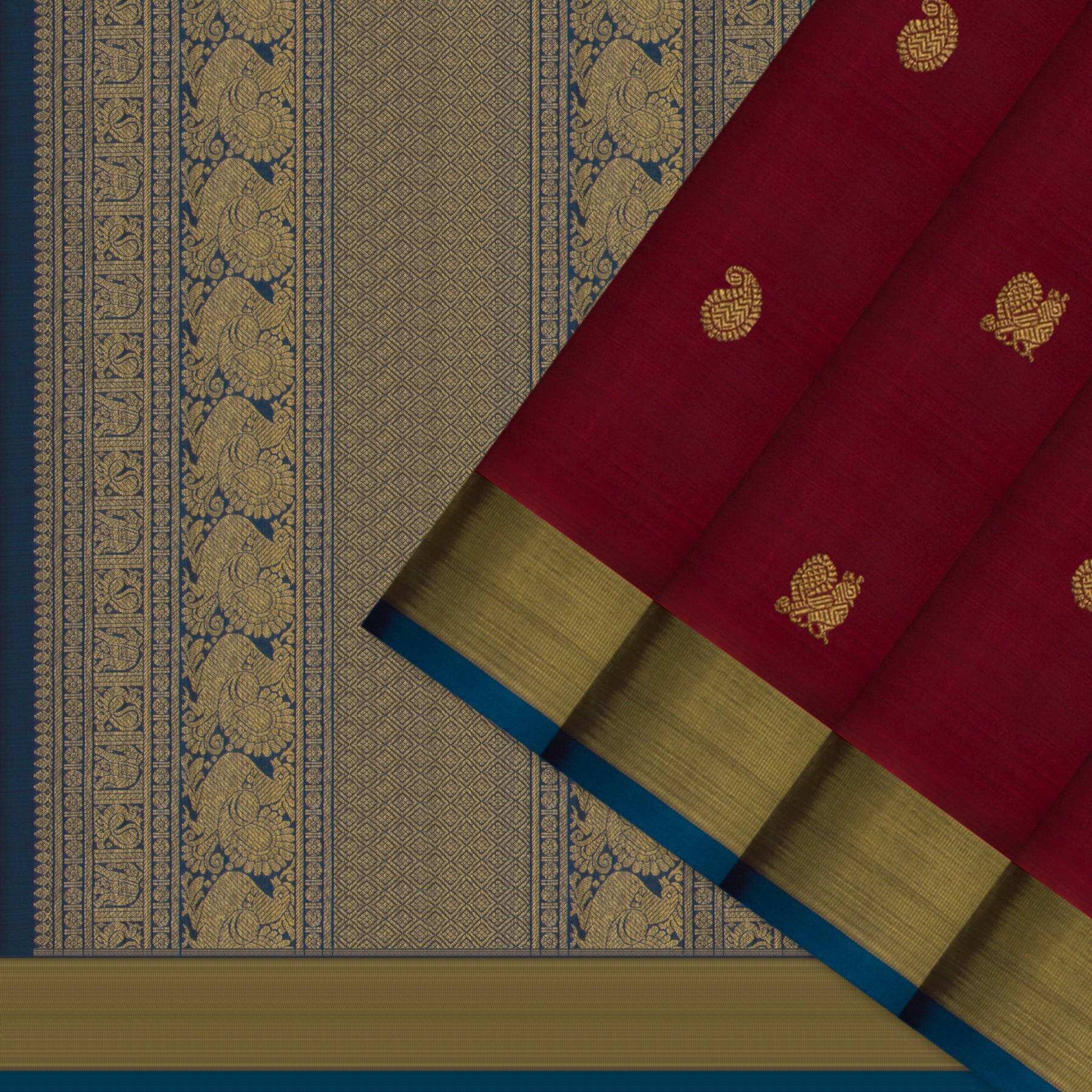 Kanakavalli Kanjivaram Silk Sari 23-595-HS001-01833 - Cover View