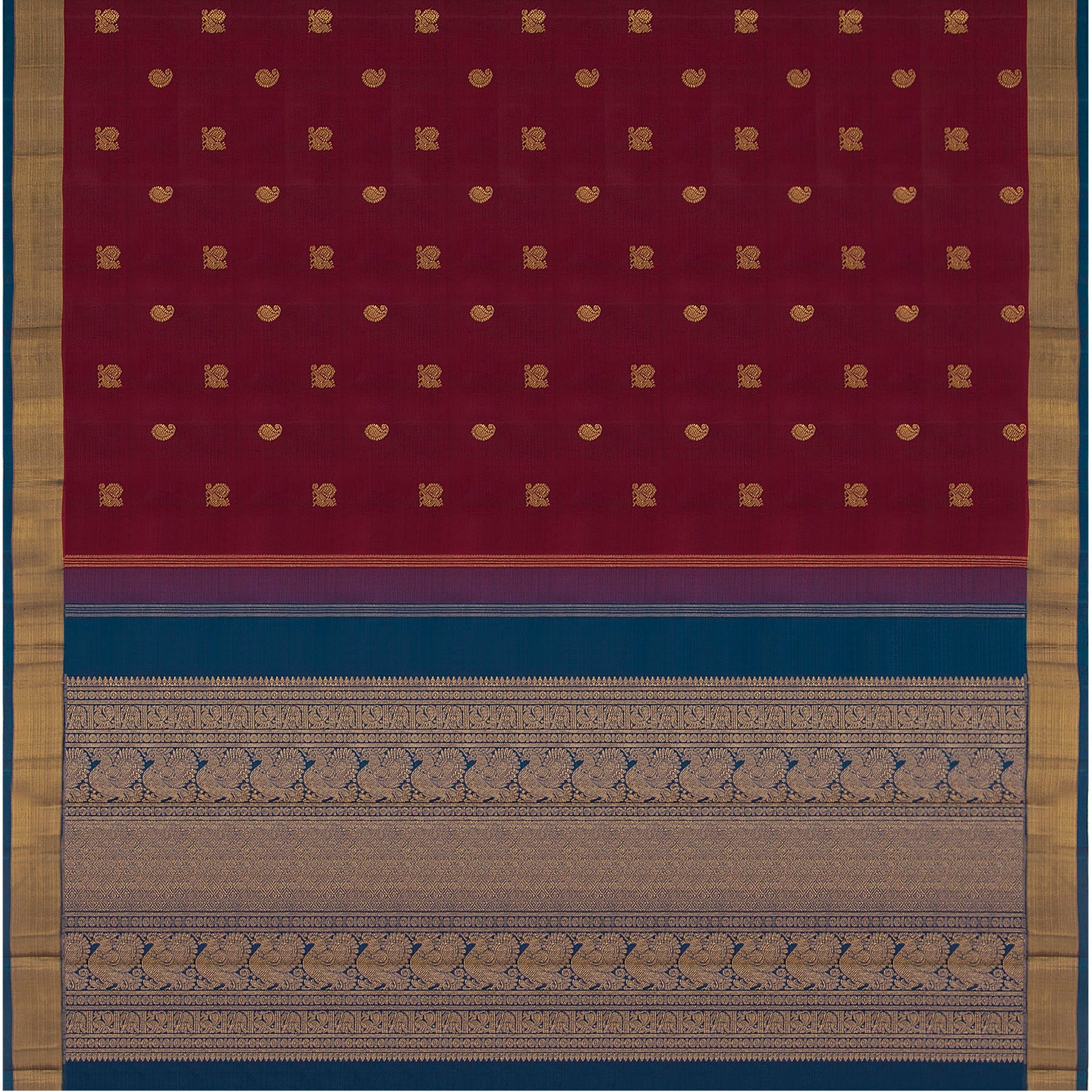 Kanakavalli Kanjivaram Silk Sari 23-595-HS001-01835 - Full View