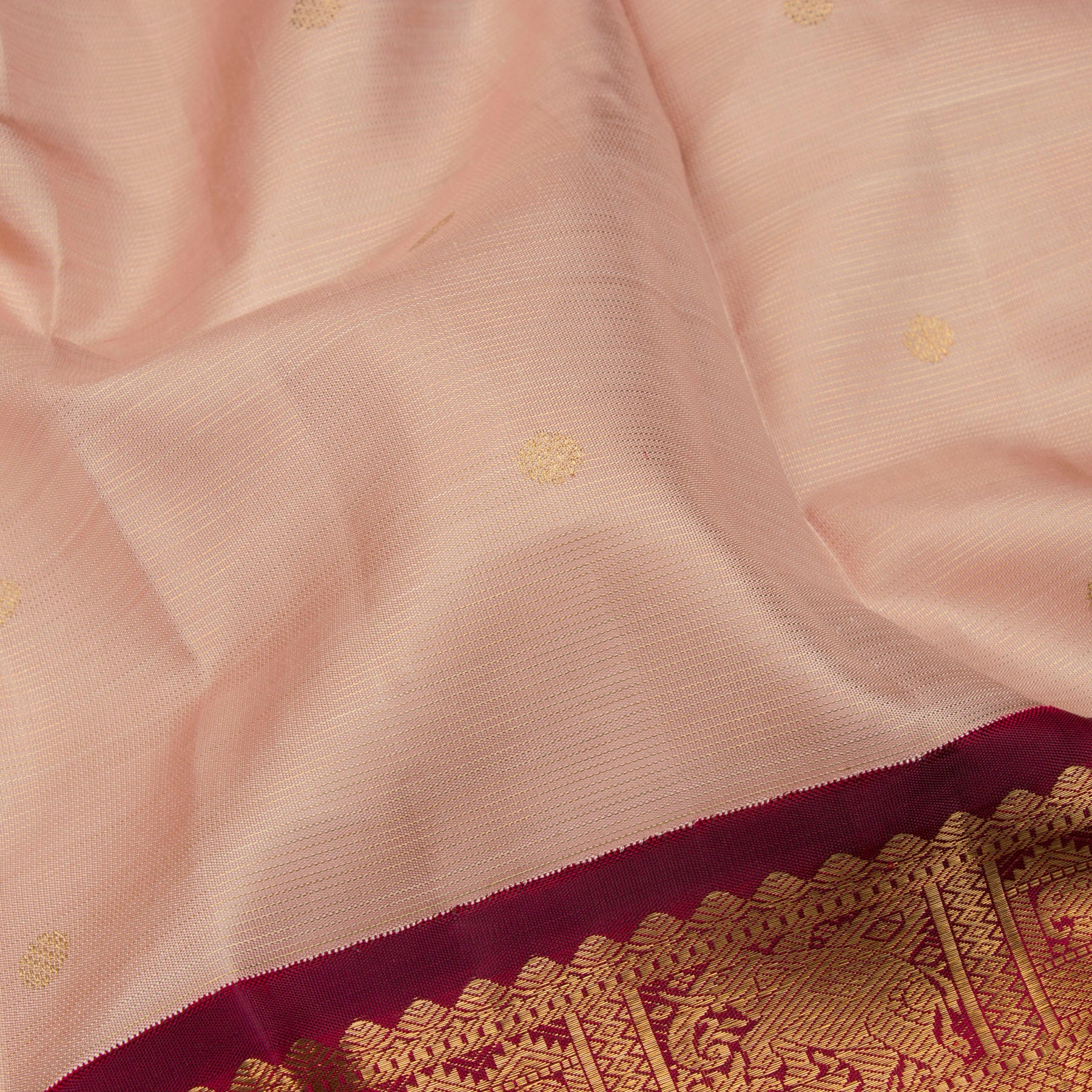 Kanakavalli Kanjivaram Silk Sari 23-595-HS001-01864 - Fabric View