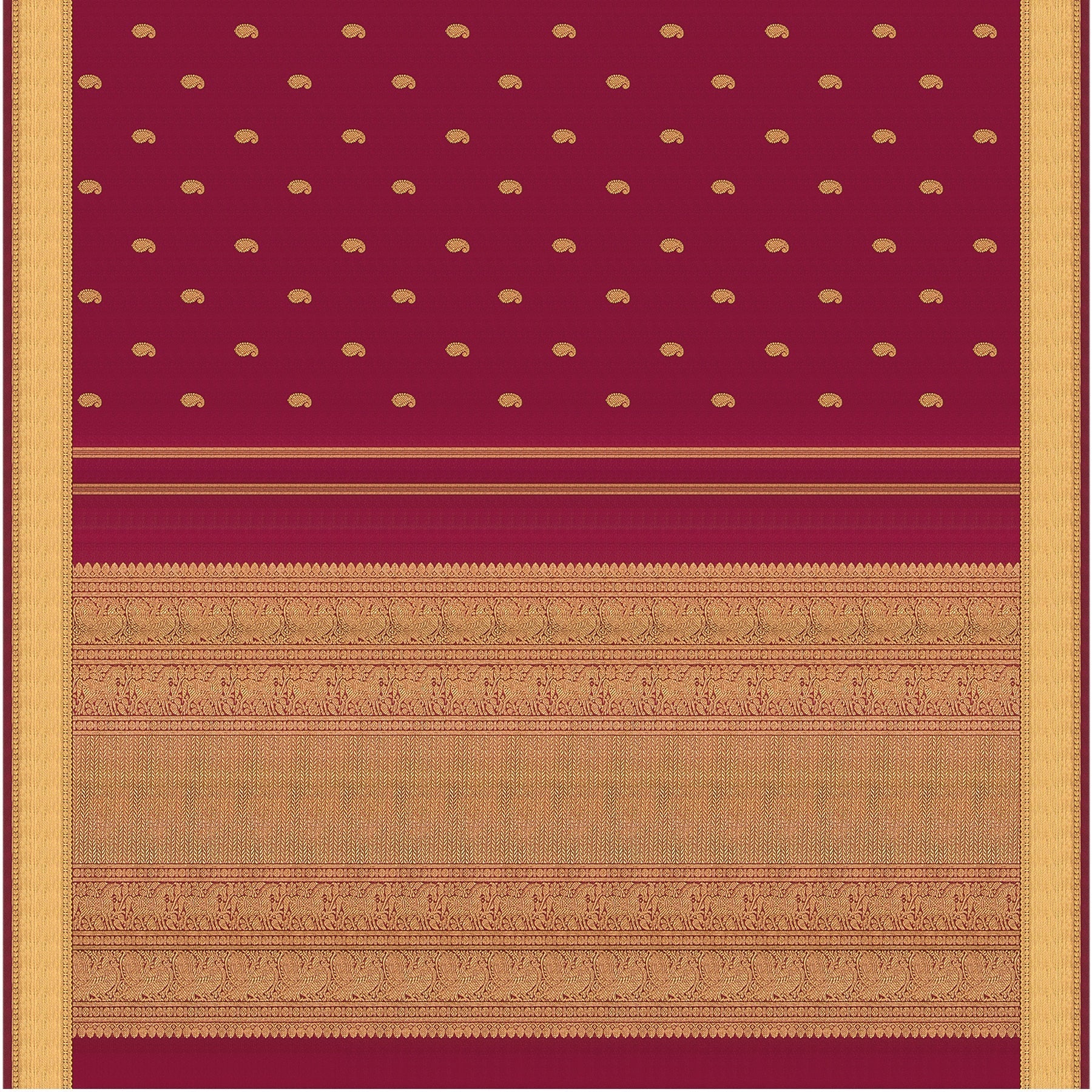 Kanakavalli Kanjivaram Silk Sari 23-595-HS001-02896 - Full View