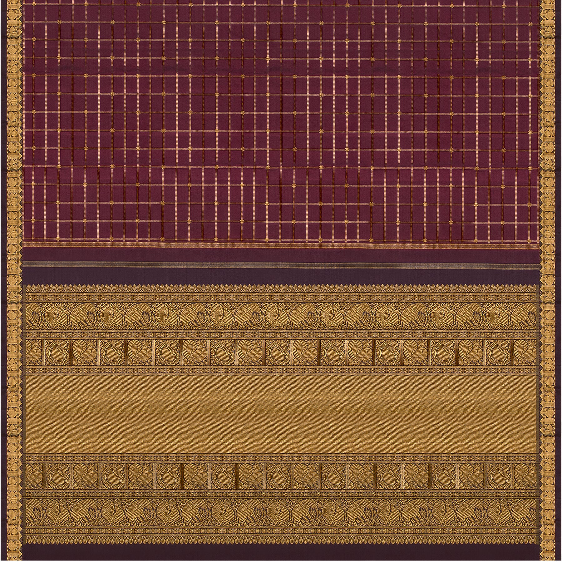 Kanakavalli Kanjivaram Silk Sari 23-595-HS001-03696 - Full View