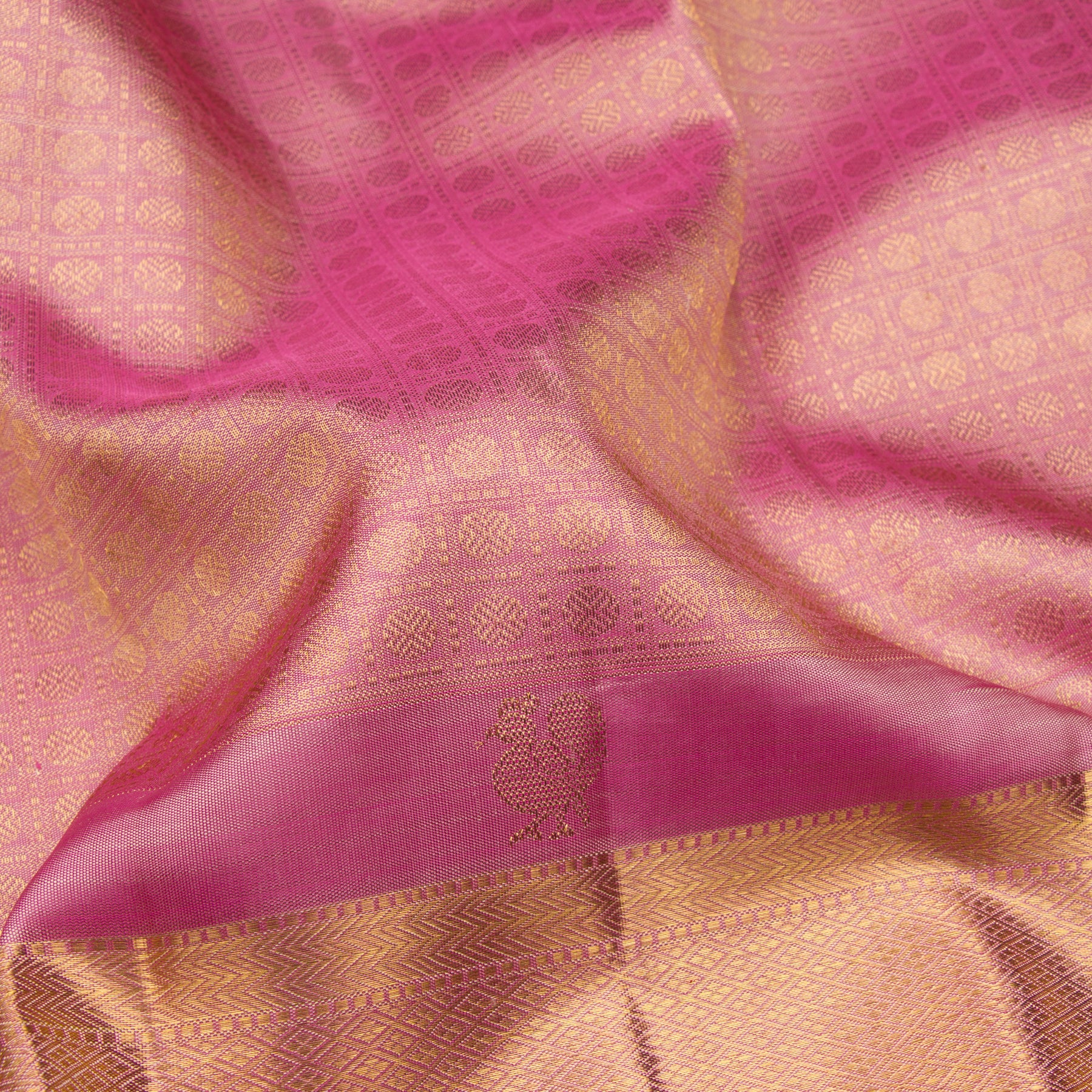 Kanakavalli Kanjivaram Silk Sari 23-595-HS001-03735 - Fabric View