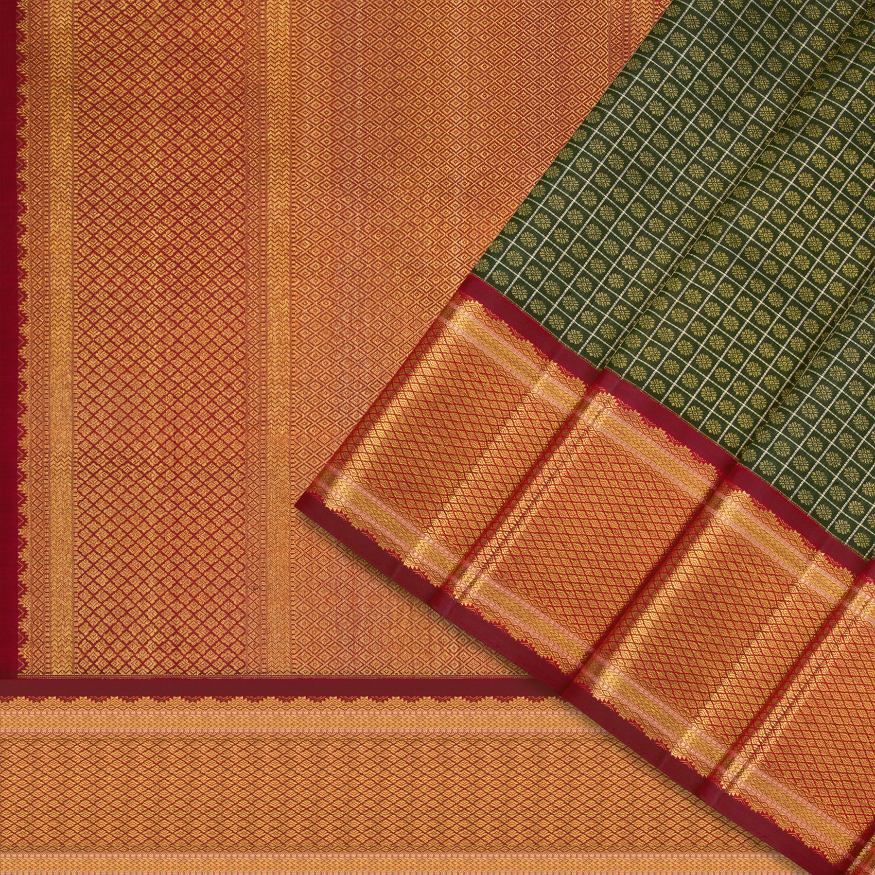Kanakavalli Kanjivaram Silk Sari 23-595-HS001-03737 - Cover View