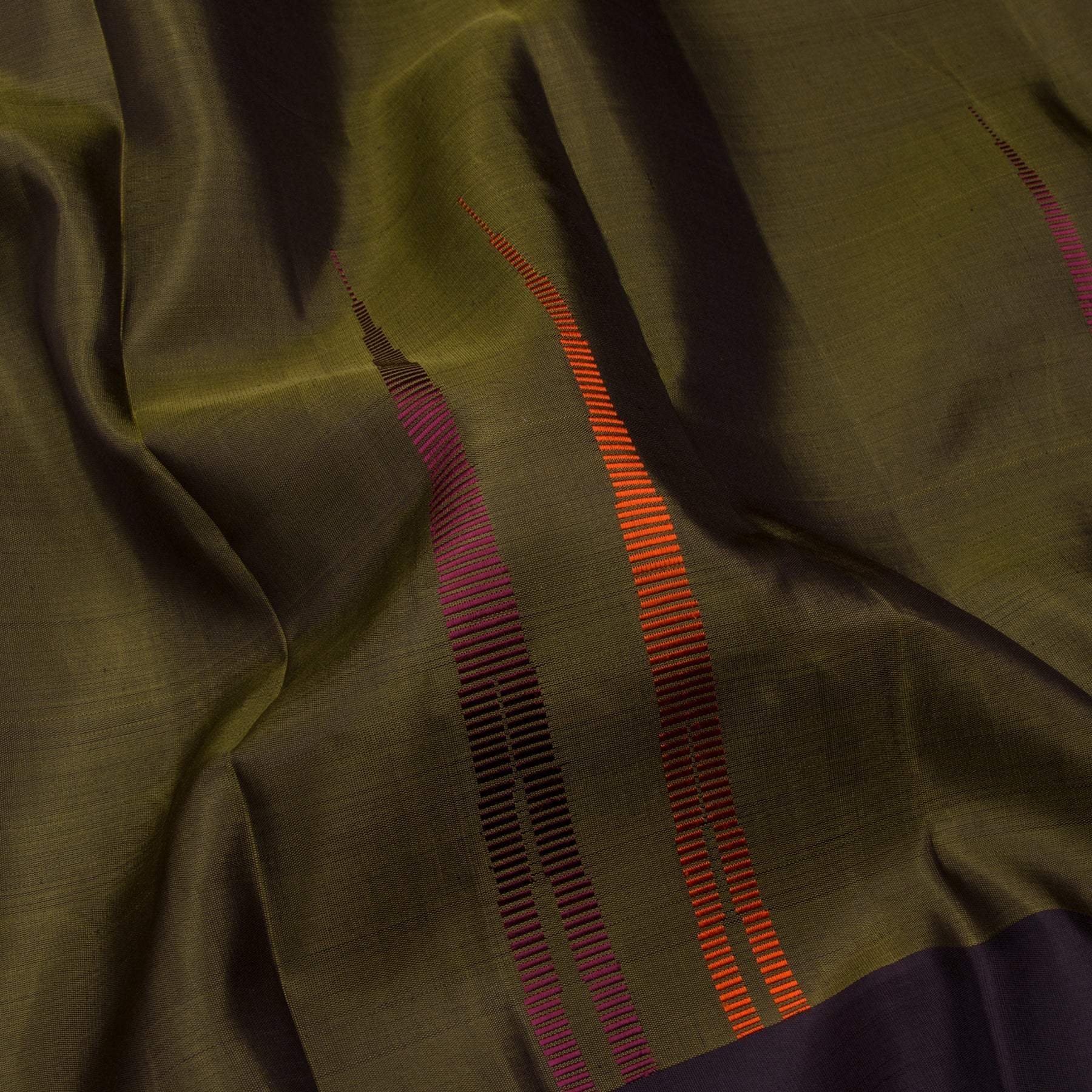 Kanakavalli Kanjivaram Silk Sari 23-595-HS001-05321 - Fabric View
