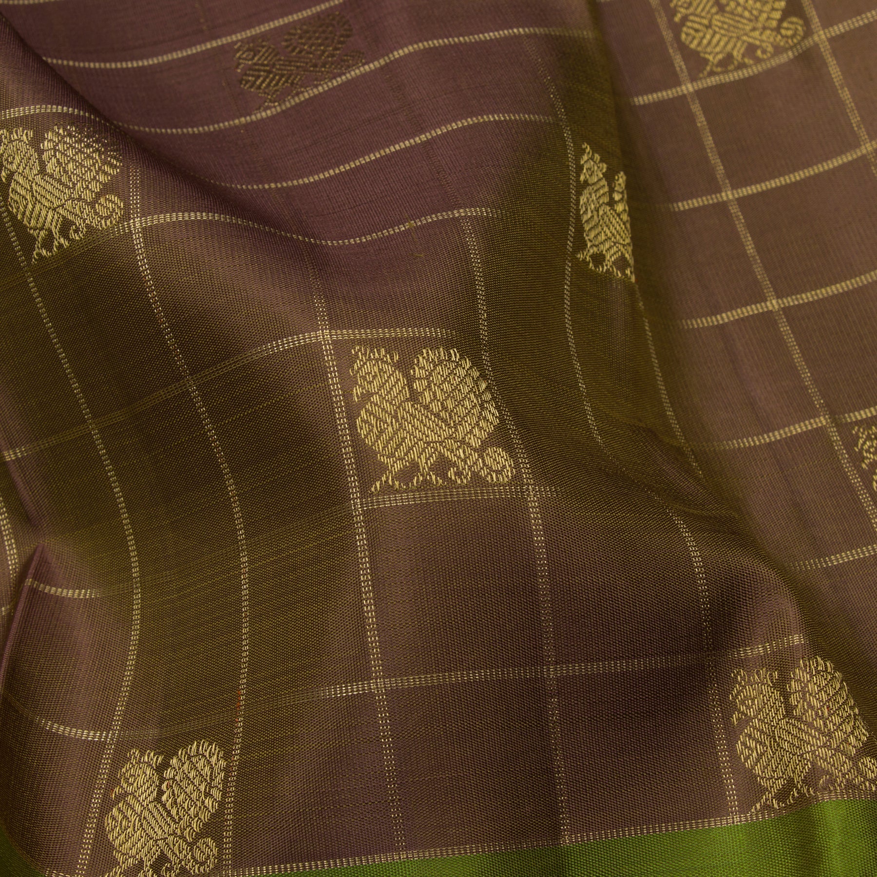 Kanakavalli Kanjivaram Silk Sari 23-595-HS001-06593 - Fabric View