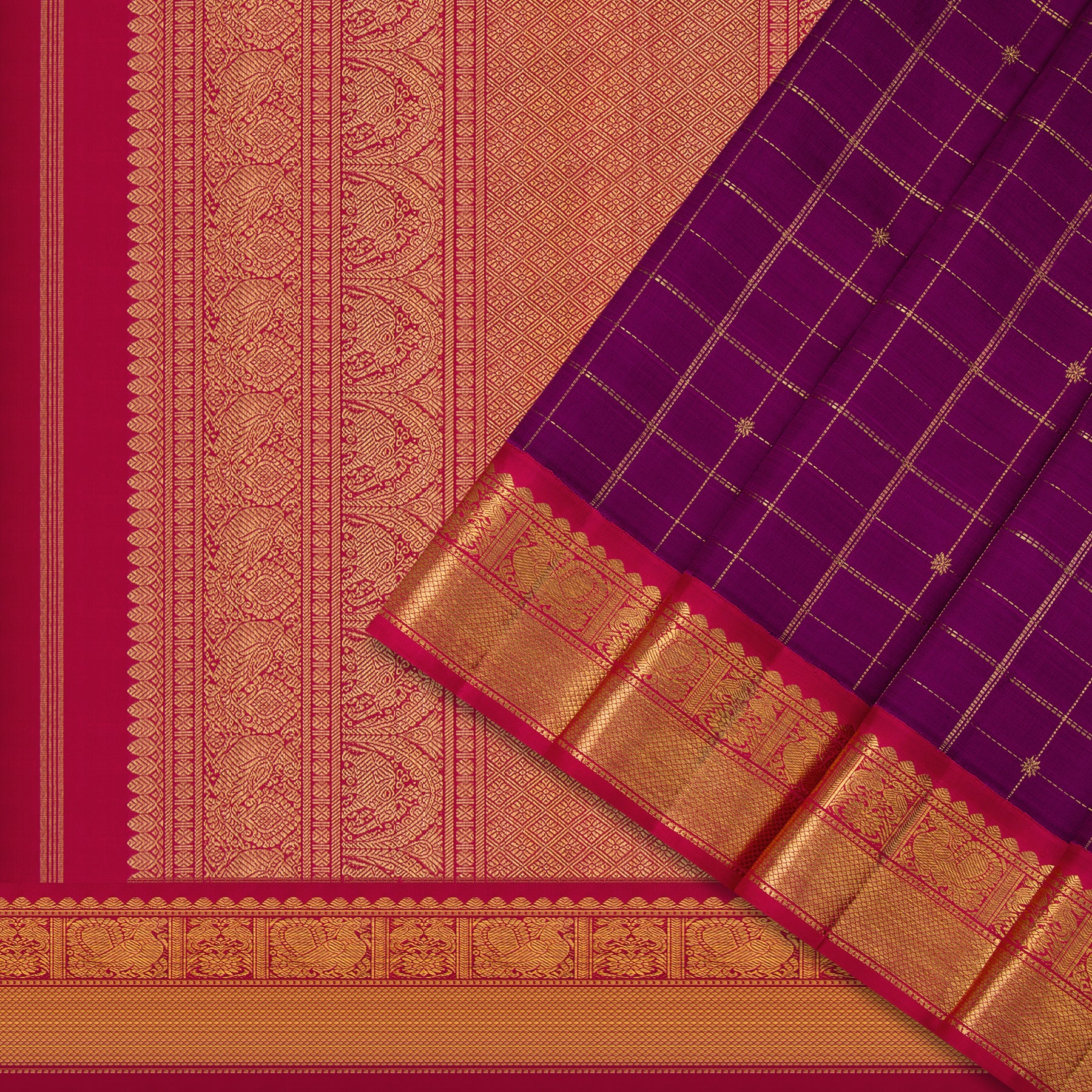 Kanakavalli Kanjivaram Silk Sari 23-595-HS001-06650 - Cover View