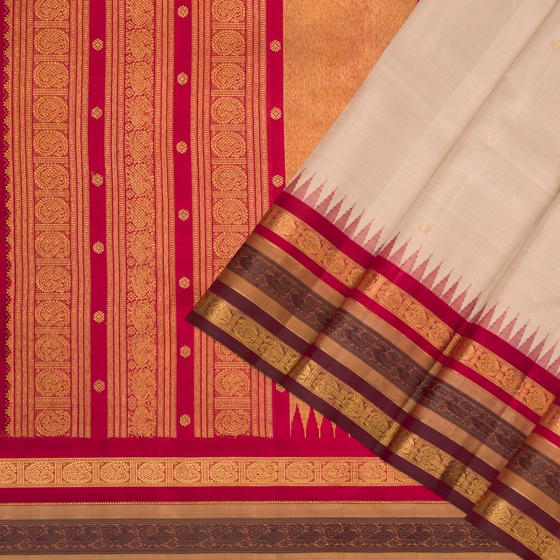 Kanakavalli Kanjivaram Silk Sari 23-595-HS001-08082 - Cover View