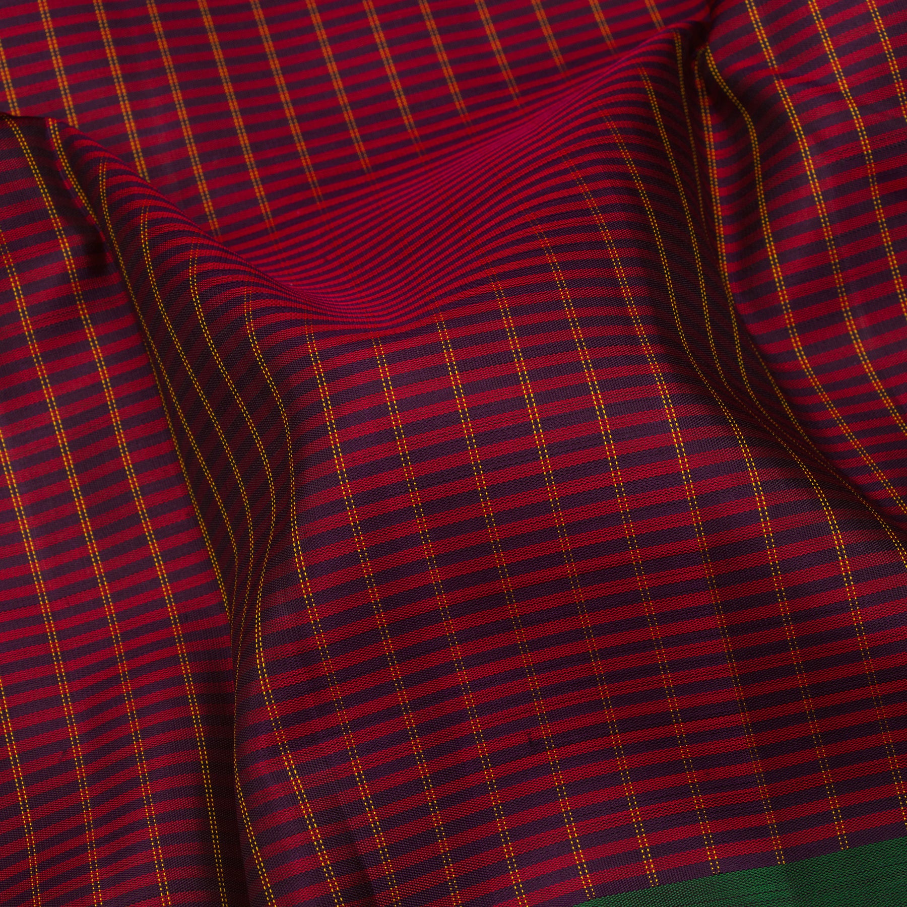 Kanakavalli Kanjivaram Silk Sari 23-595-HS001-09346 - Fabric View