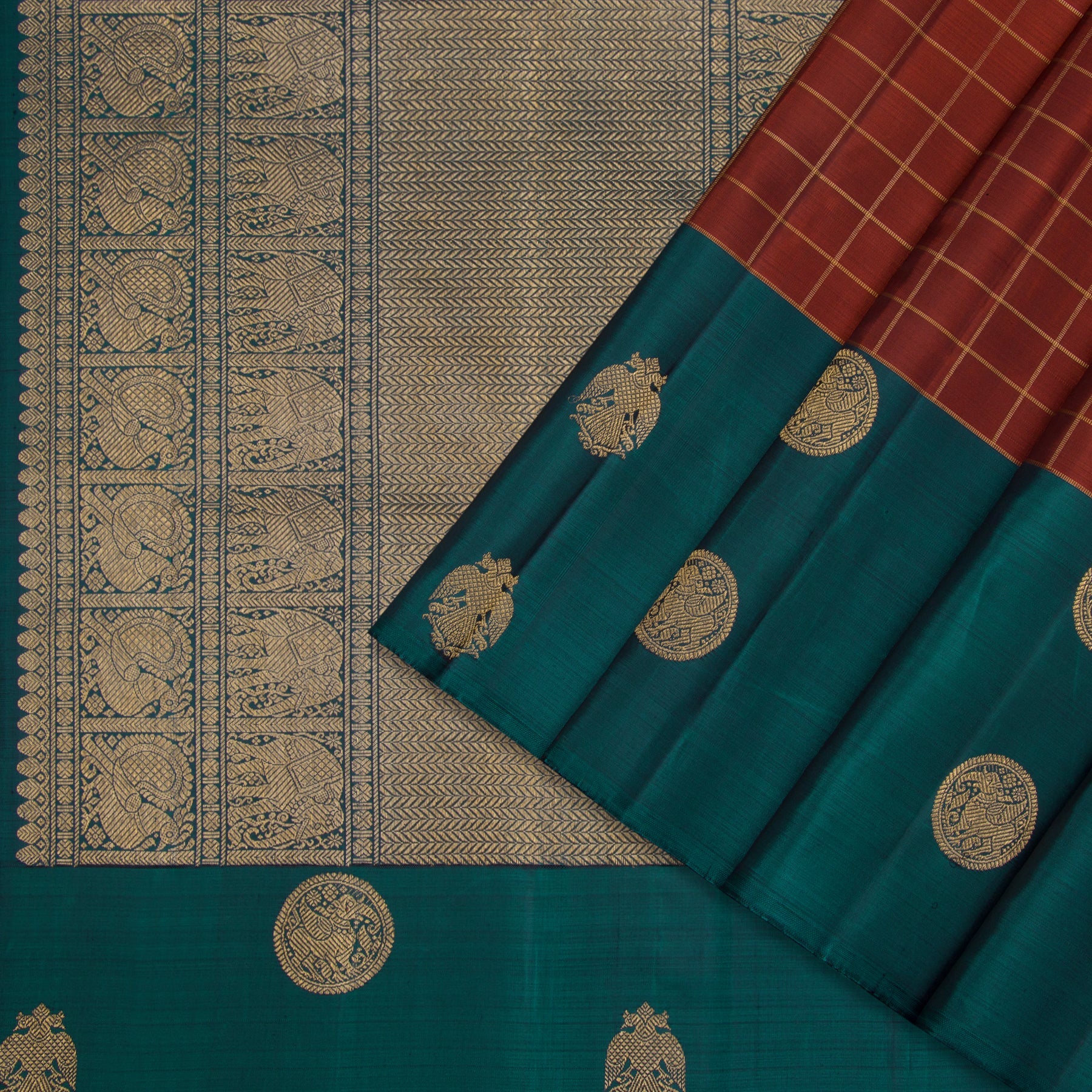 Kanakavalli Kanjivaram Silk Sari 23-595-HS001-09560 - Cover View