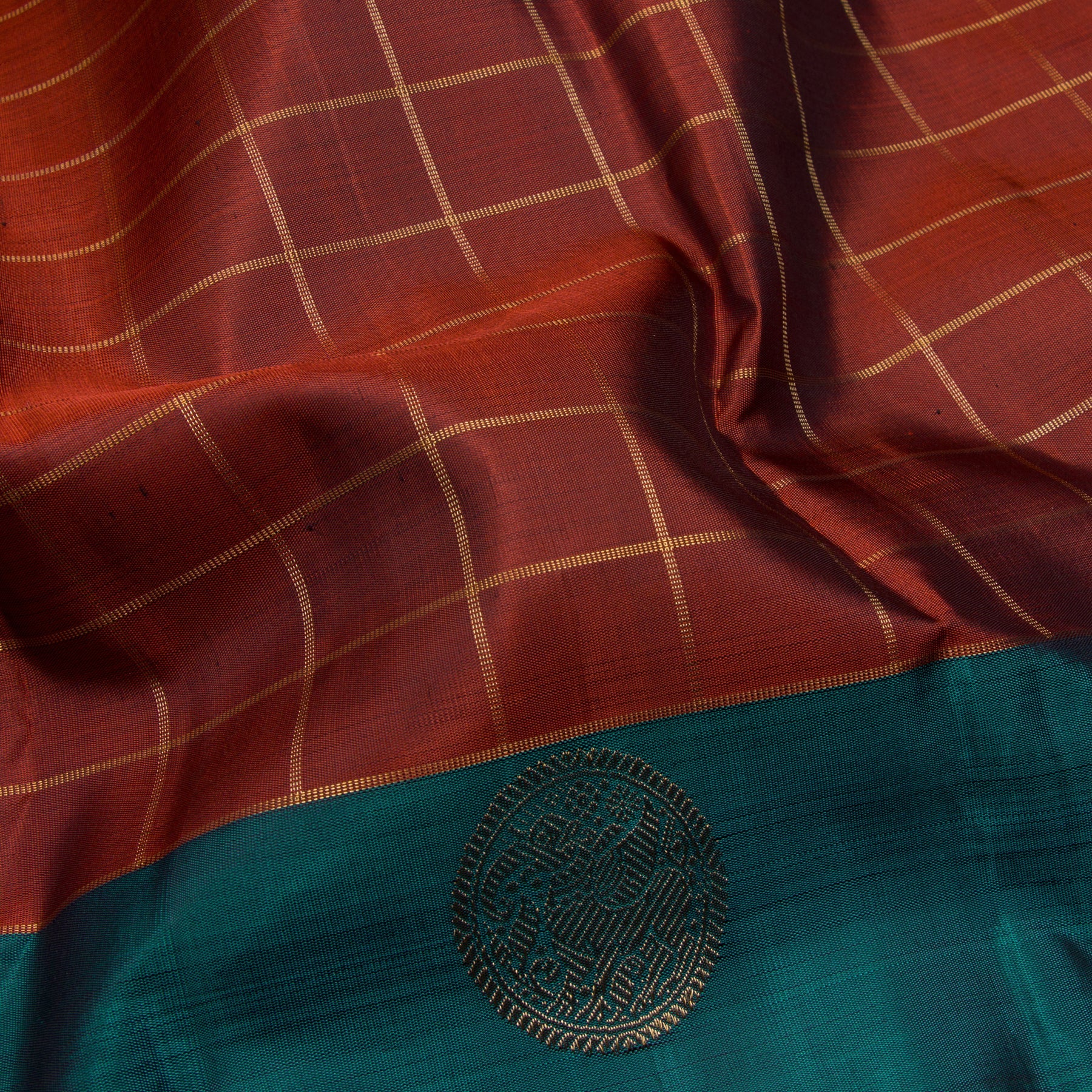 Kanakavalli Kanjivaram Silk Sari 23-595-HS001-09560 - Fabric View