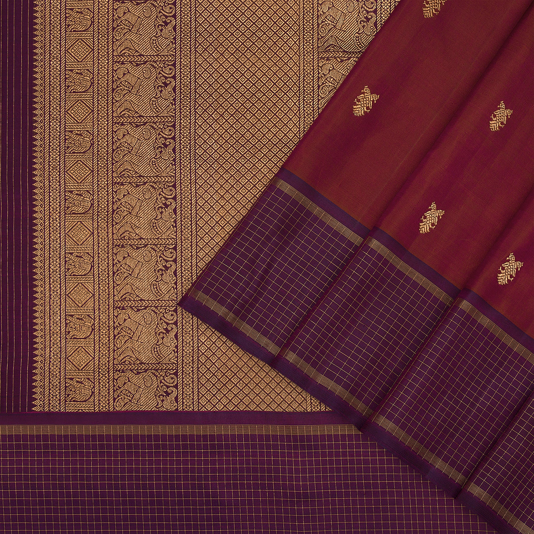 Kanakavalli Kanjivaram Silk Sari 23-595-HS001-09561 - Cover View