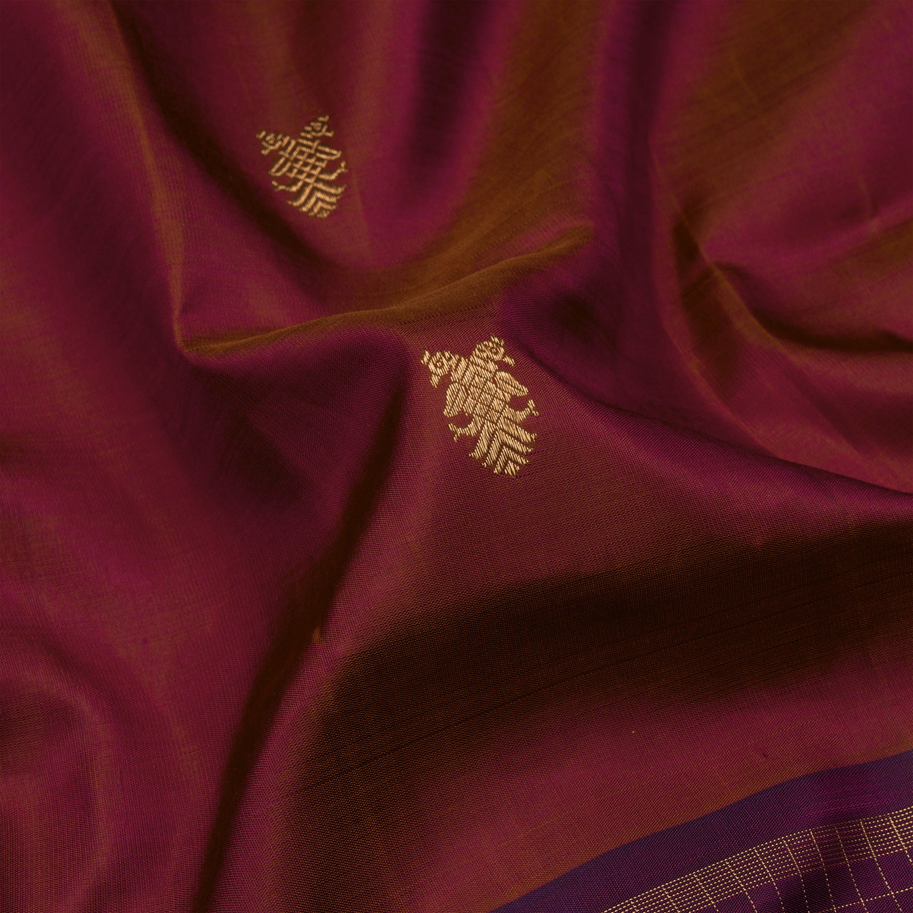 Kanakavalli Kanjivaram Silk Sari 23-595-HS001-09561 - Fabric View