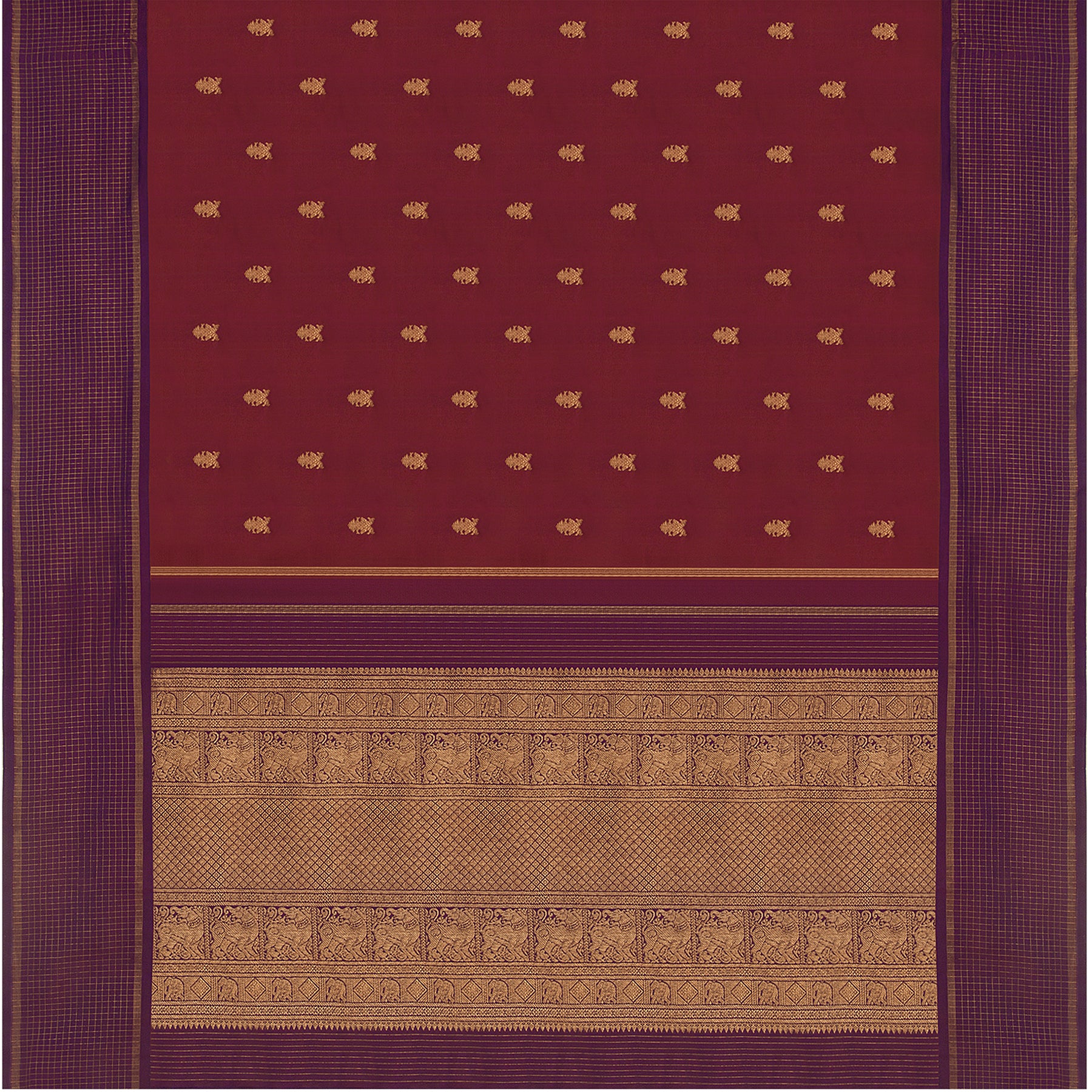Kanakavalli Kanjivaram Silk Sari 23-595-HS001-09561 - Full View