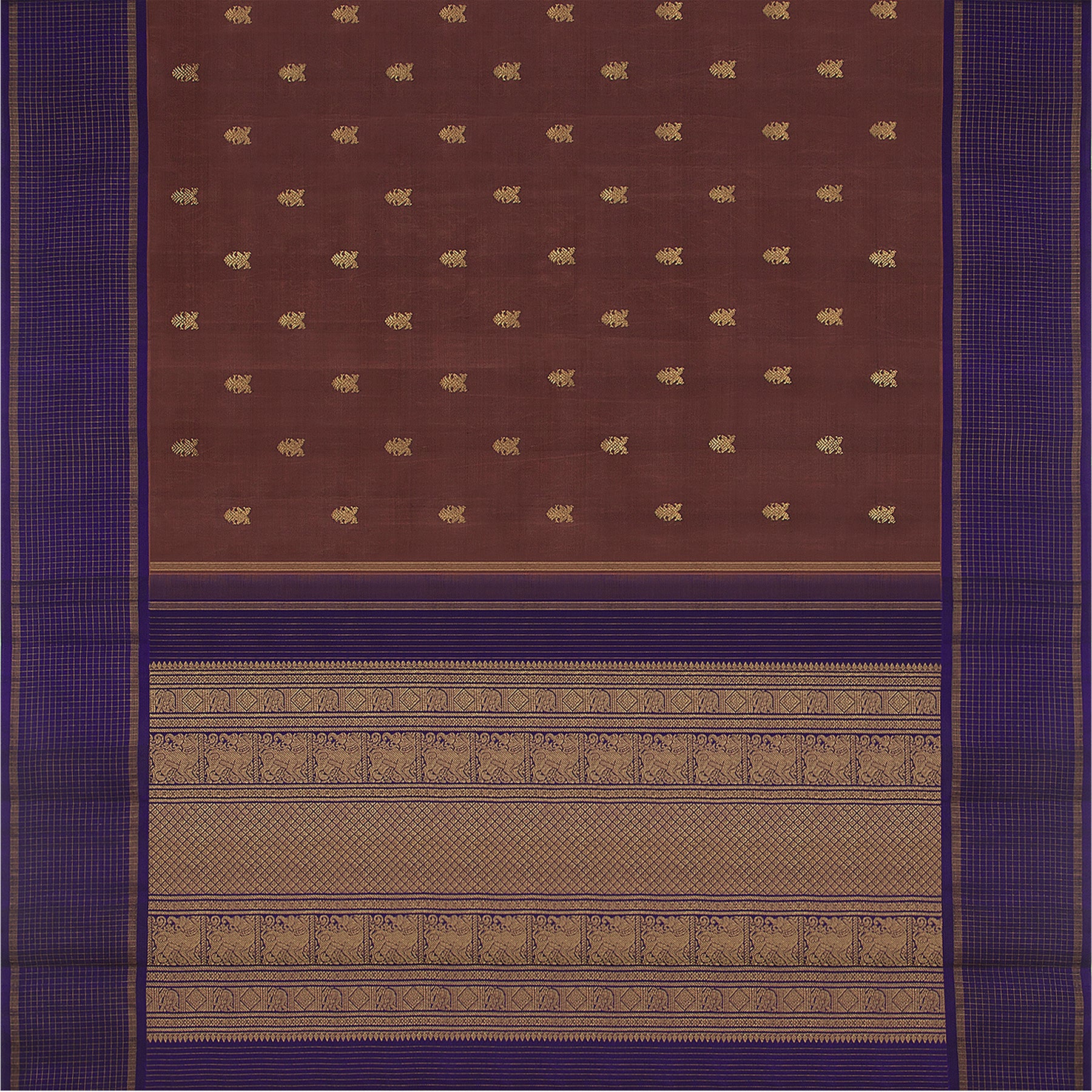 Kanakavalli Kanjivaram Silk Sari 23-595-HS001-09562 - Full View