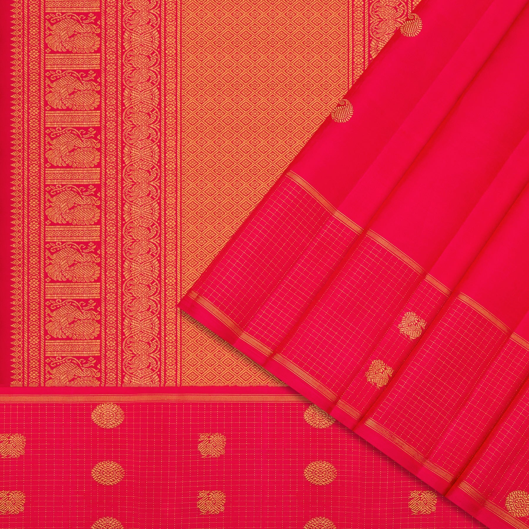 Kanakavalli Kanjivaram Silk Sari 23-595-HS001-09570 - Cover View