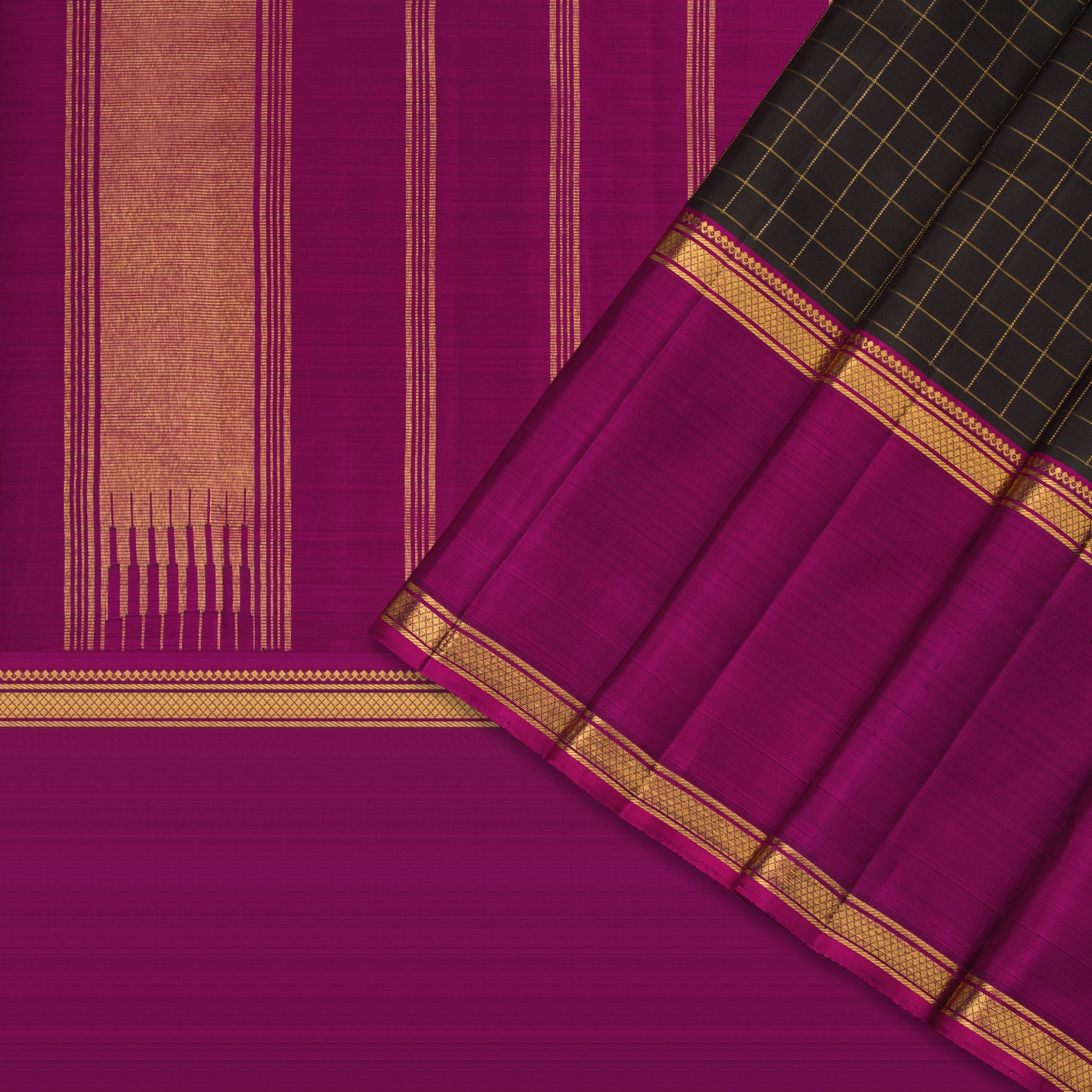 Kanakavalli Kanjivaram Silk Sari 23-595-HS001-09576 - Cover View