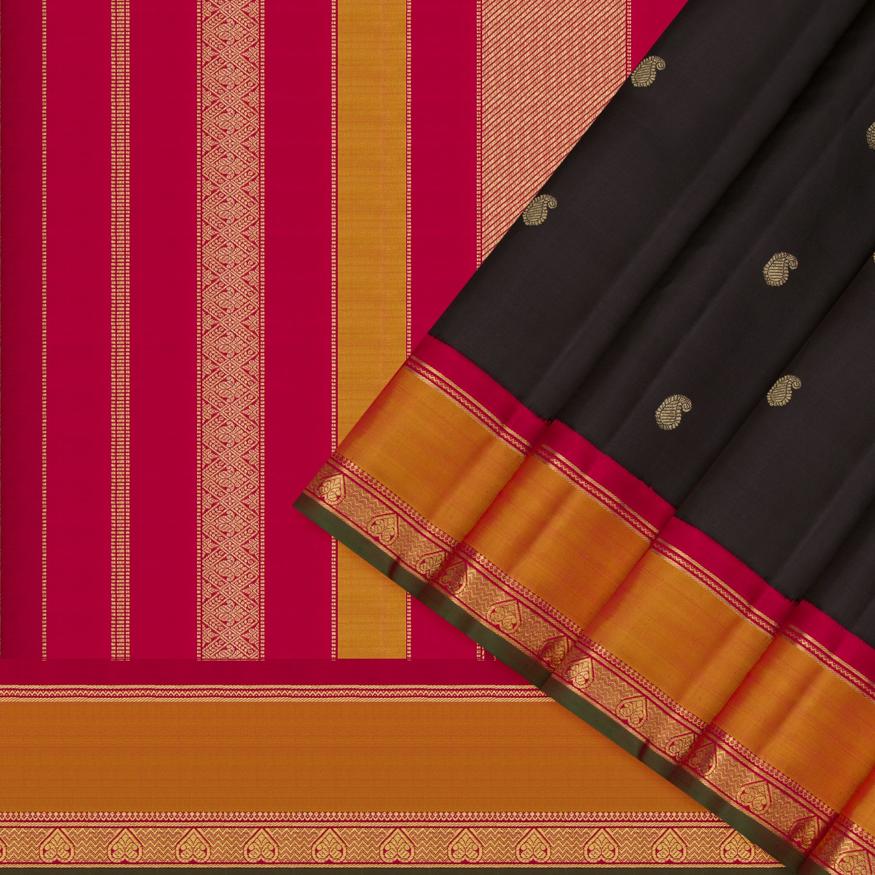 Kanakavalli Kanjivaram Silk Sari 23-595-HS001-09596 - Cover View