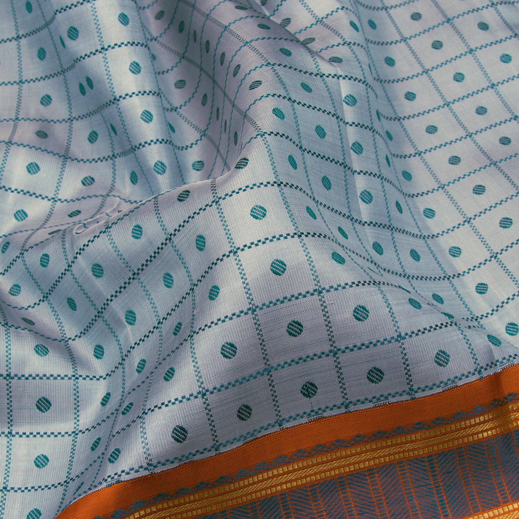 Kanakavalli Kanjivaram Silk Sari 23-595-HS001-09900 - Fabric View