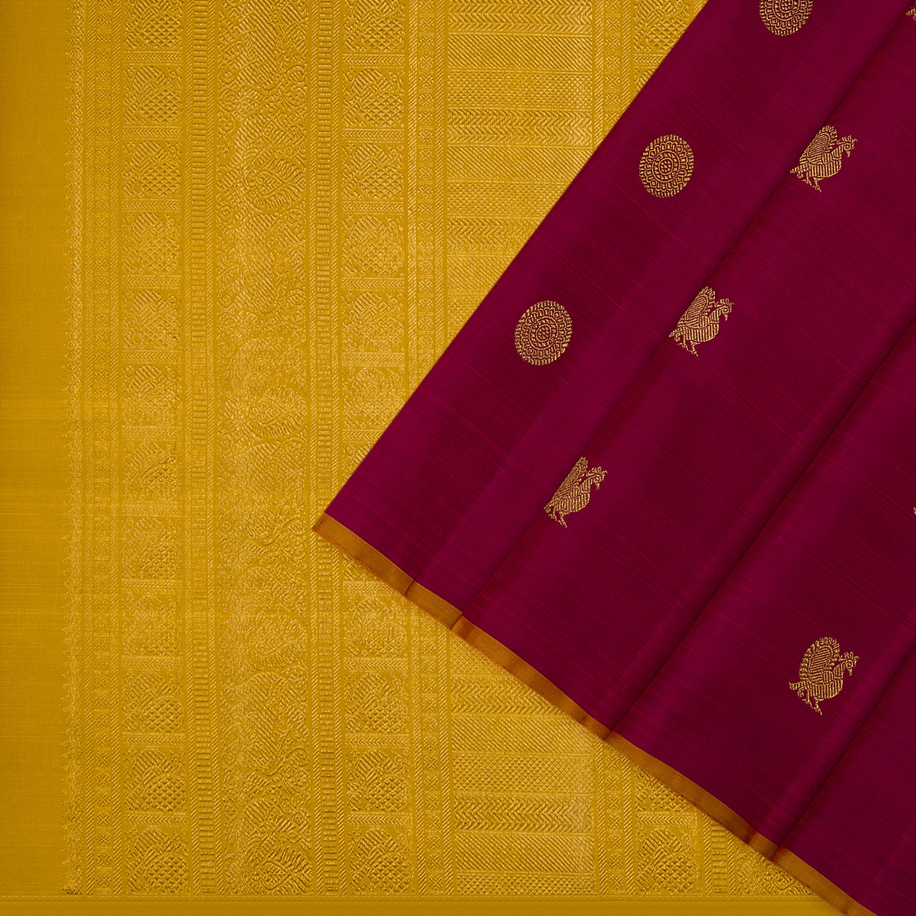 Kanakavalli Kanjivaram Silk Sari 23-595-HS001-10544 - Cover View