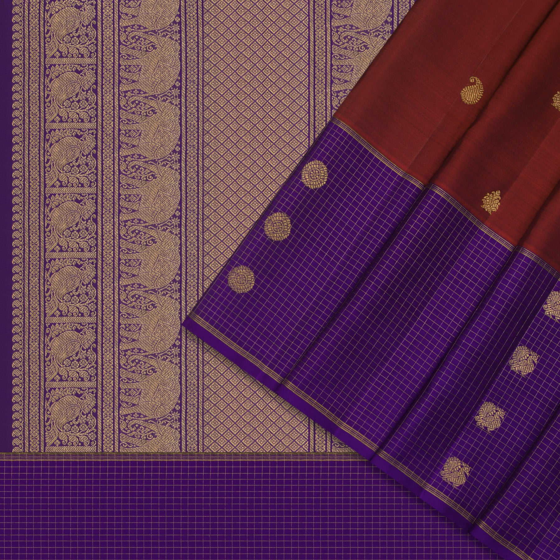 Kanakavalli Kanjivaram Silk Sari 23-595-HS001-10629 - Cover View