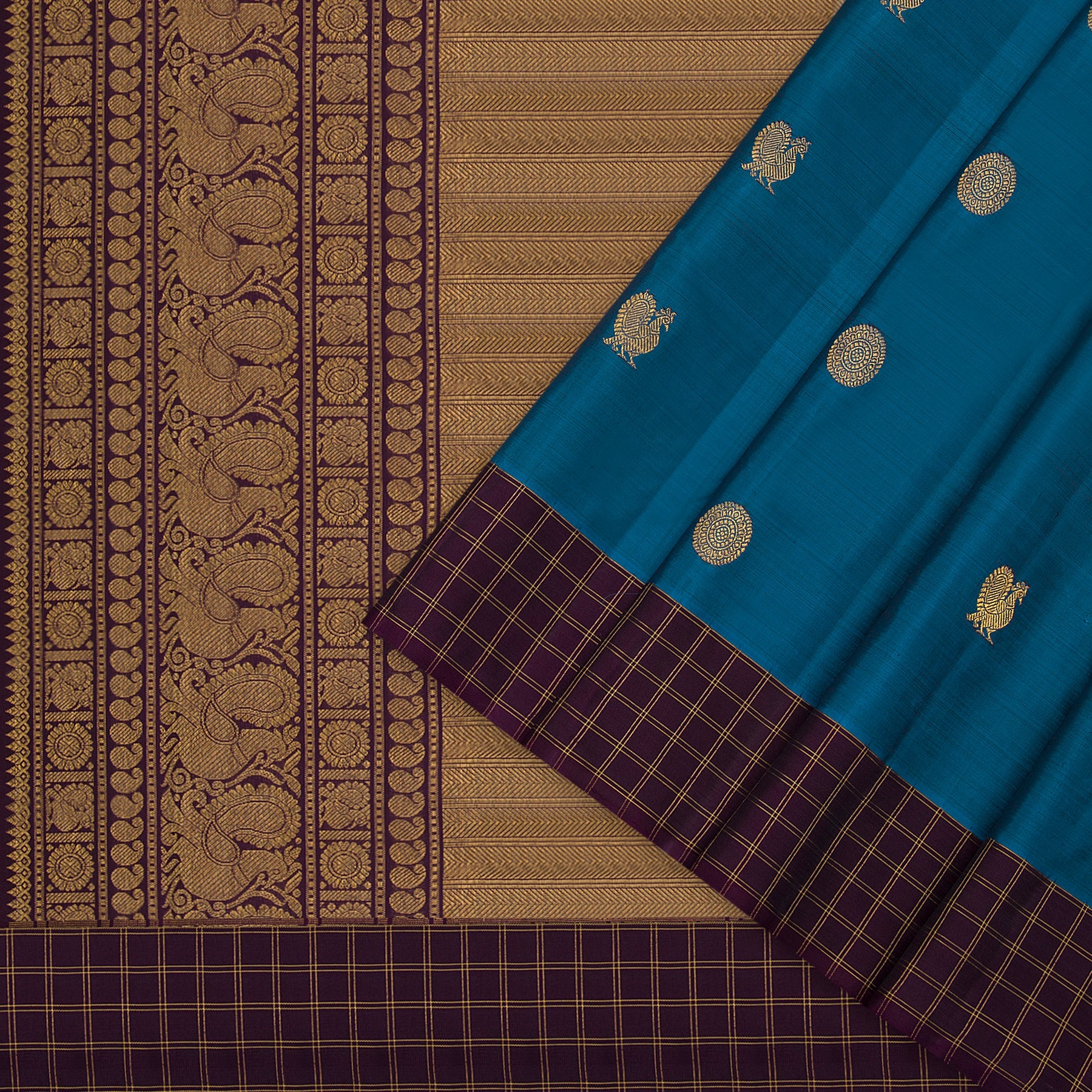 Kanakavalli Kanjivaram Silk Sari 23-595-HS001-11366 - Cover View