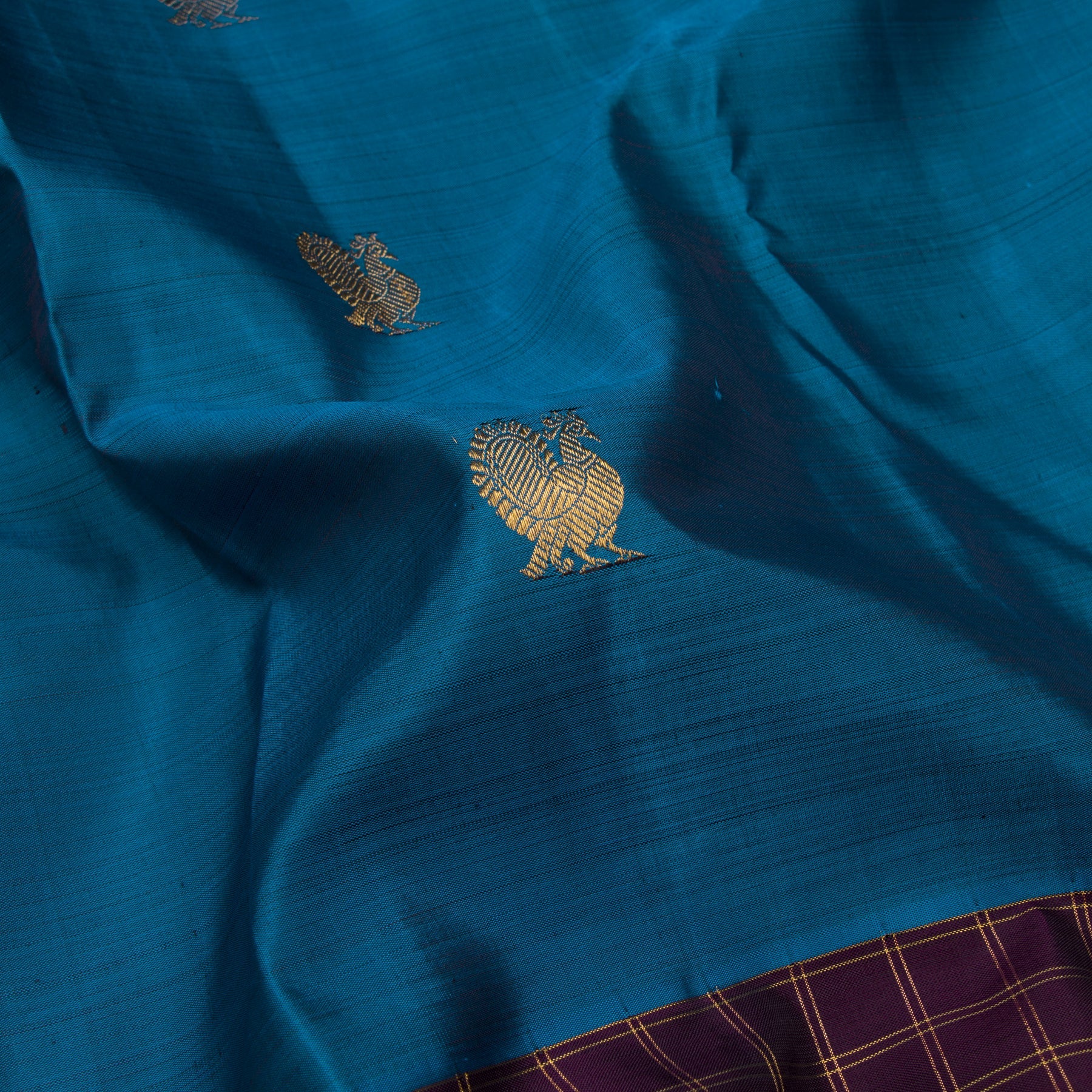 Kanakavalli Kanjivaram Silk Sari 23-595-HS001-11366 - Fabric View