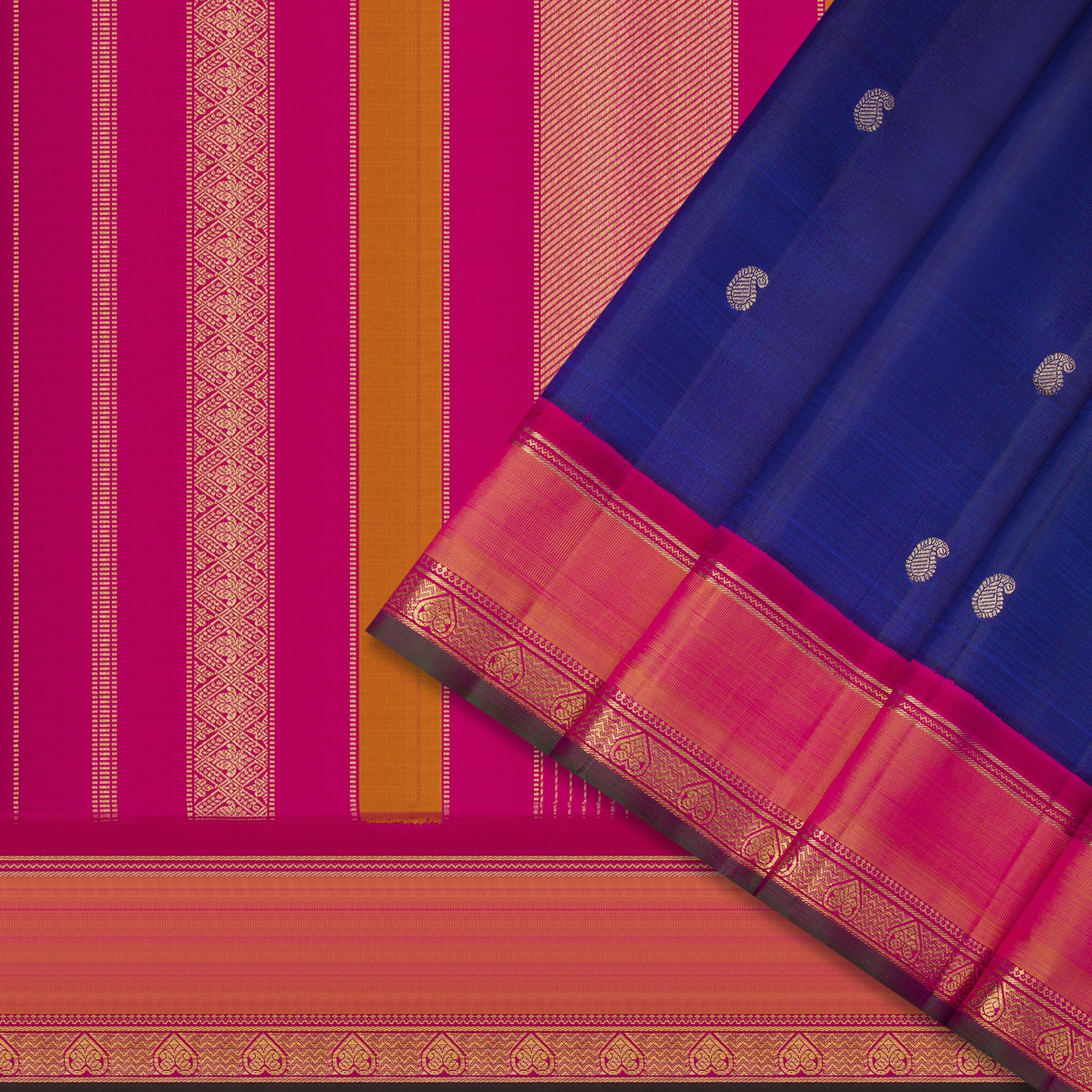 Kanakavalli Kanjivaram Silk Sari 23-595-HS001-11434 - Cover View