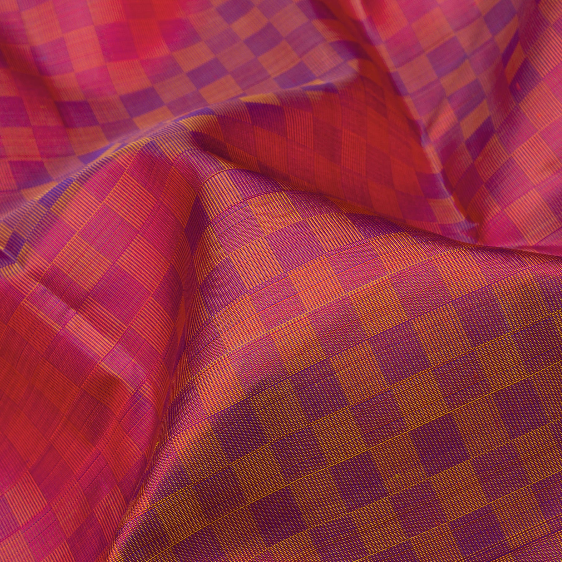 Kanakavalli Kanjivaram Silk Sari 23-595-HS001-12106 - Fabric View