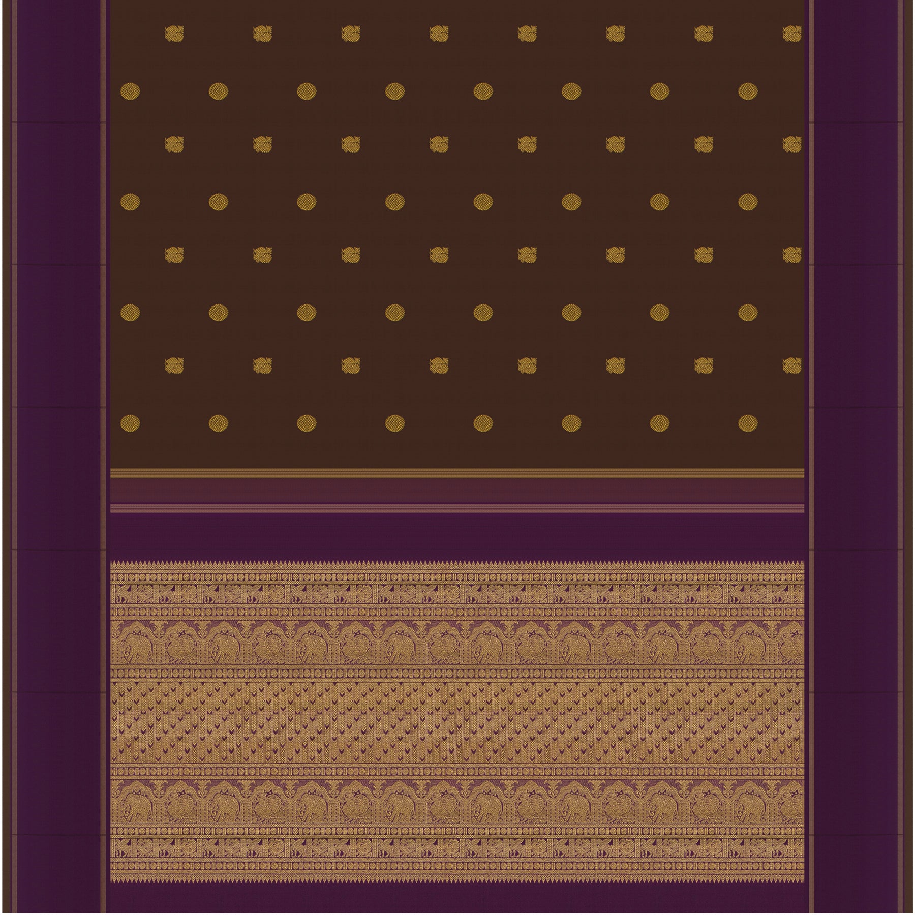 Kanakavalli Kanjivaram Silk Sari 23-595-HS001-12661 - Full View