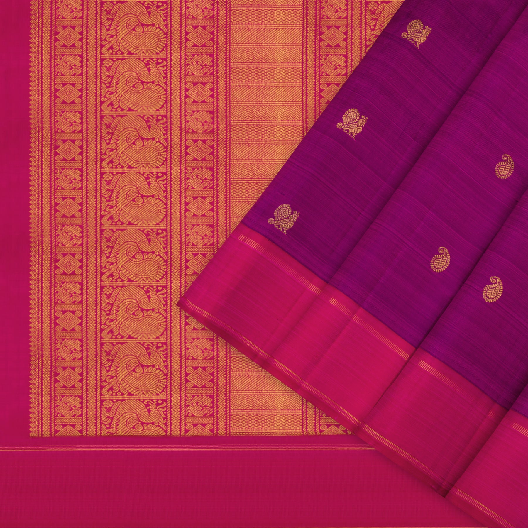 Kanakavalli Kanjivaram Silk Sari 23-595-HS001-12669 - Cover View