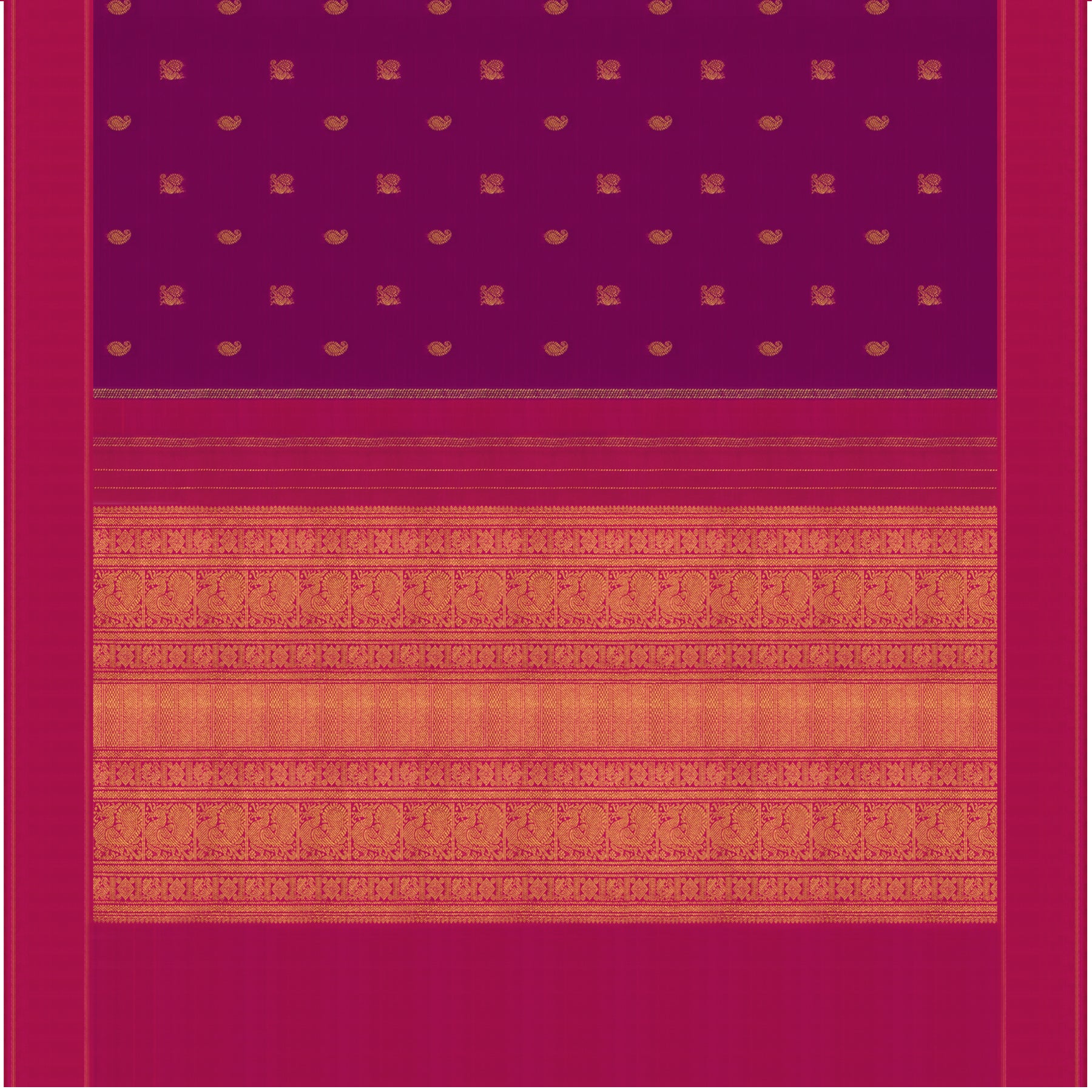 Kanakavalli Kanjivaram Silk Sari 23-595-HS001-12669 - Full View