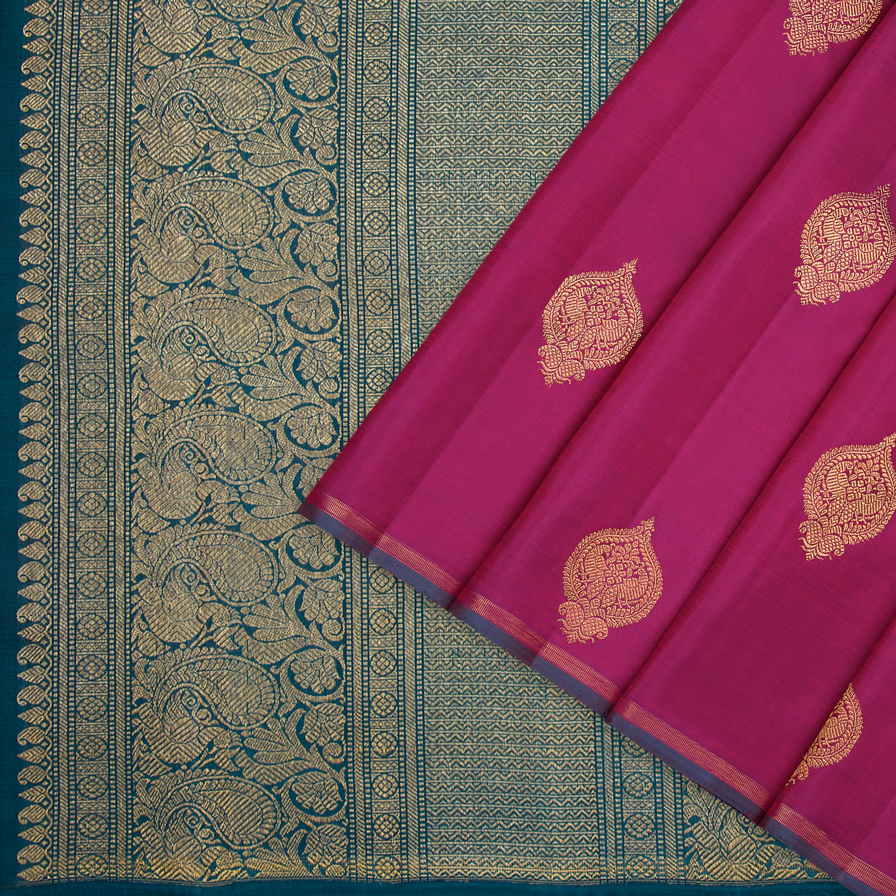 Kanakavalli Kanjivaram Silk Sari 23-595-HS001-12702 - Cover View