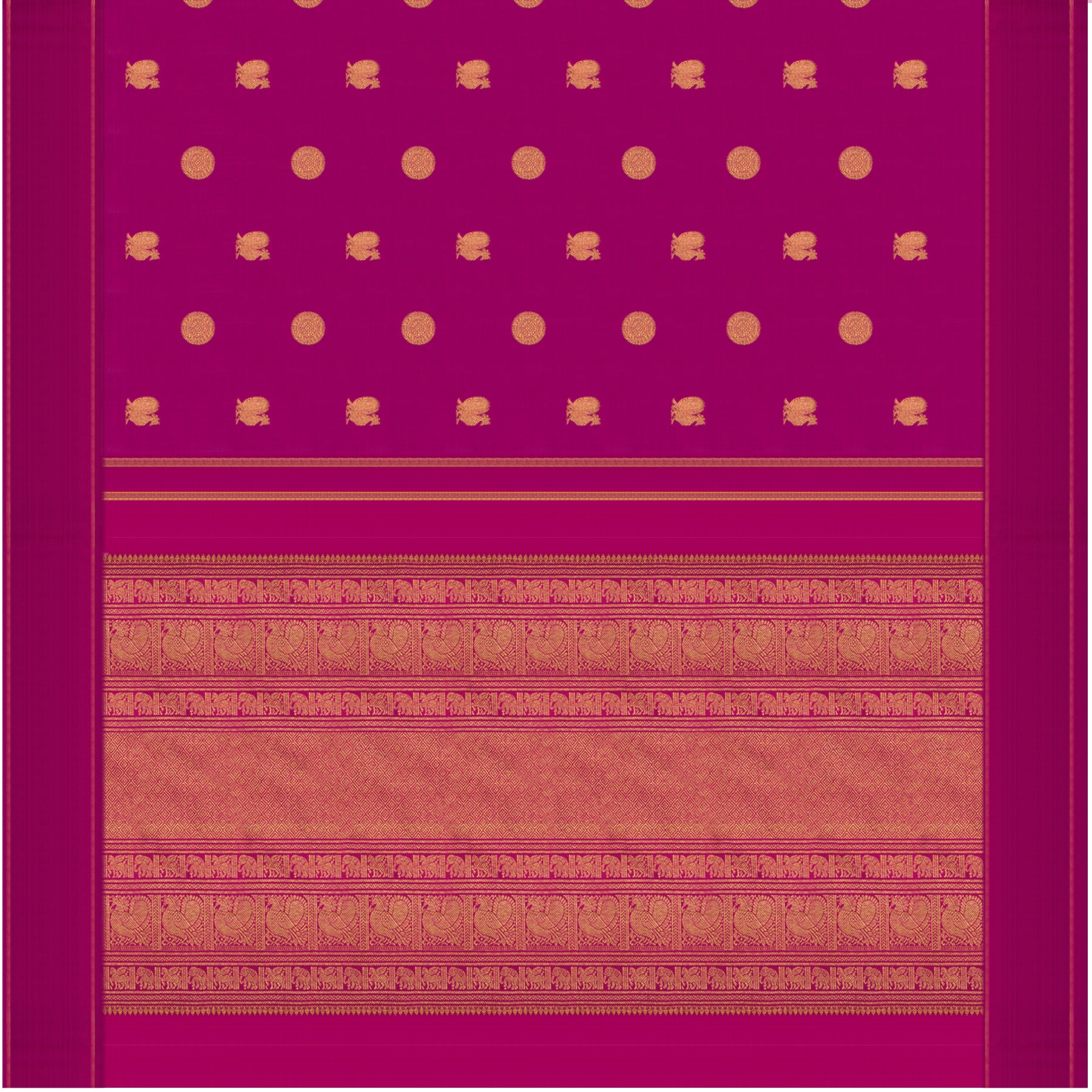 Kanakavalli Kanjivaram Silk Sari 23-595-HS001-12714 - Full View