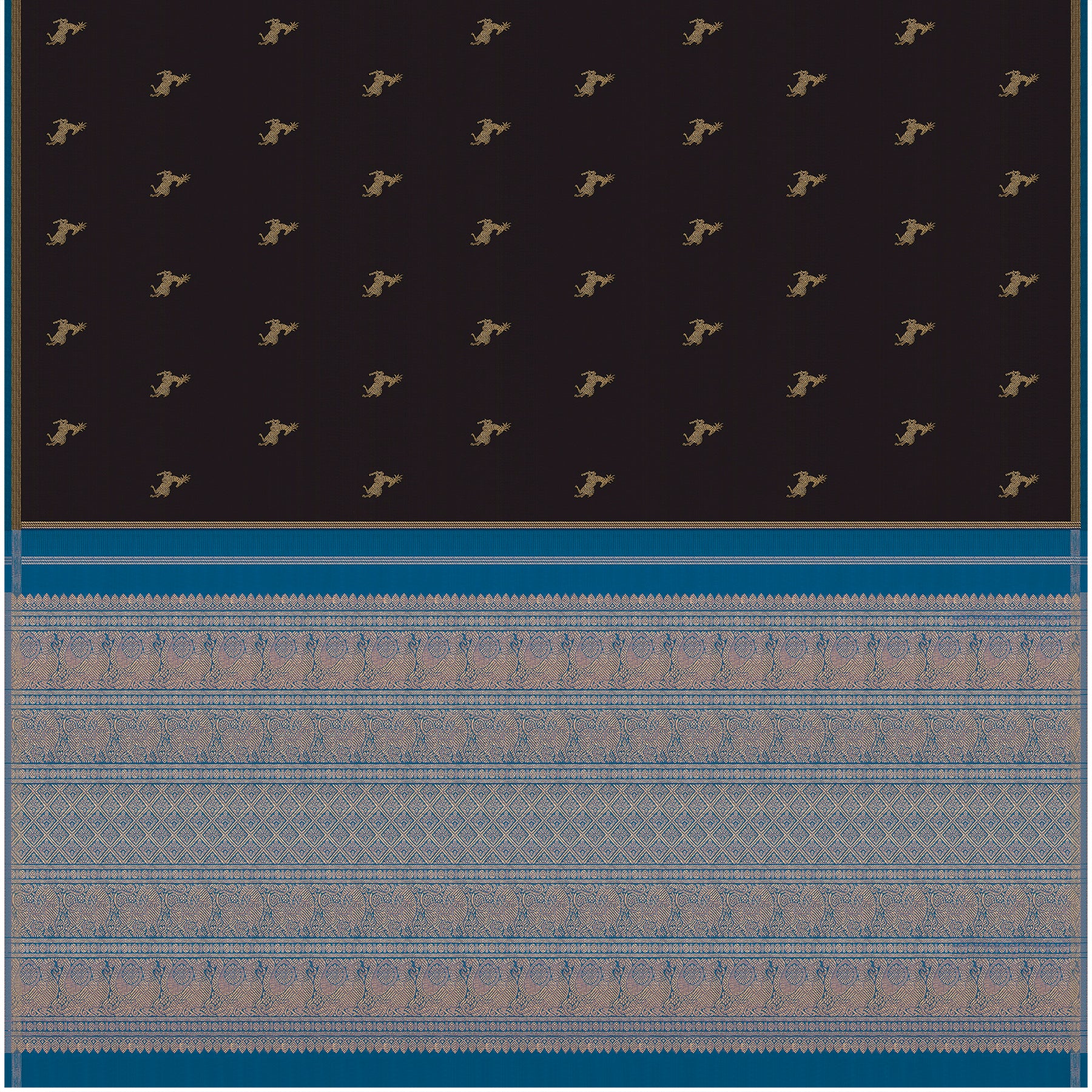 Kanakavalli Kanjivaram Silk Sari 23-595-HS001-12734 - Full View