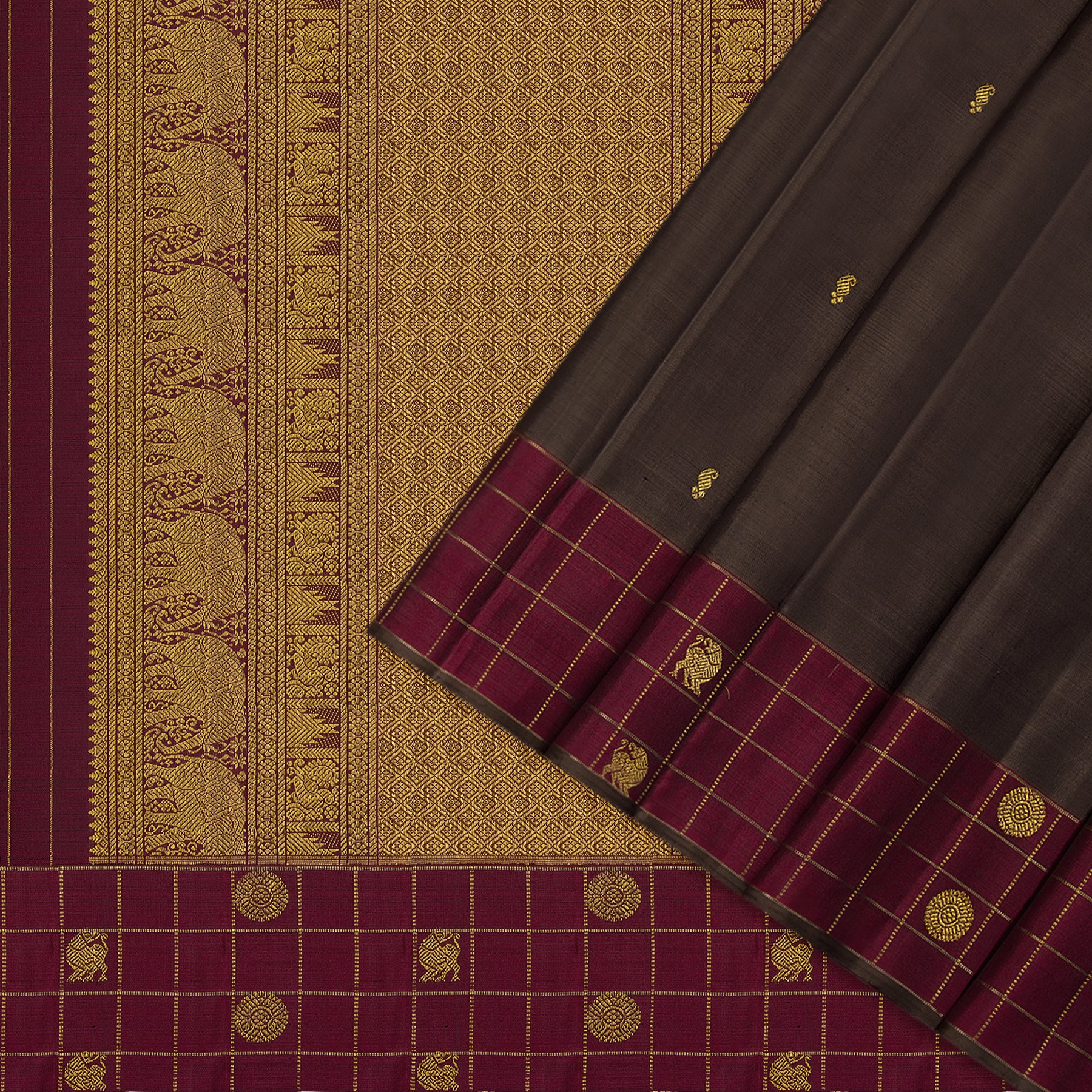 Kanakavalli Kanjivaram Silk Sari 23-595-HS001-13669 - Cover View