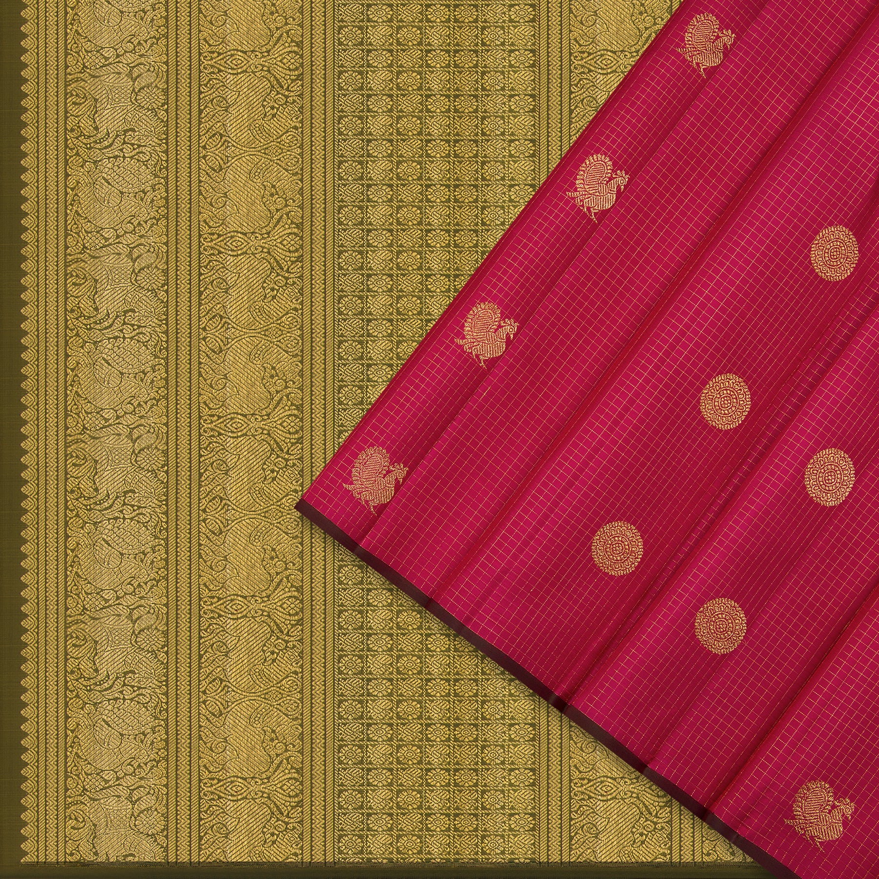 Kanakavalli Kanjivaram Silk Sari 23-595-HS001-13676 - Cover View
